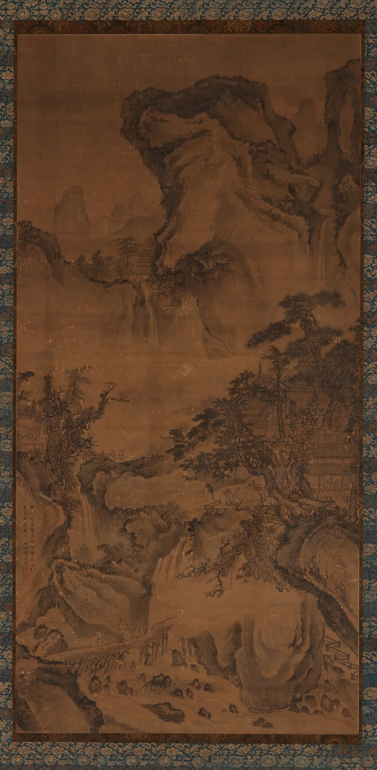 元朝【刘贯道】《山寺雅集图》