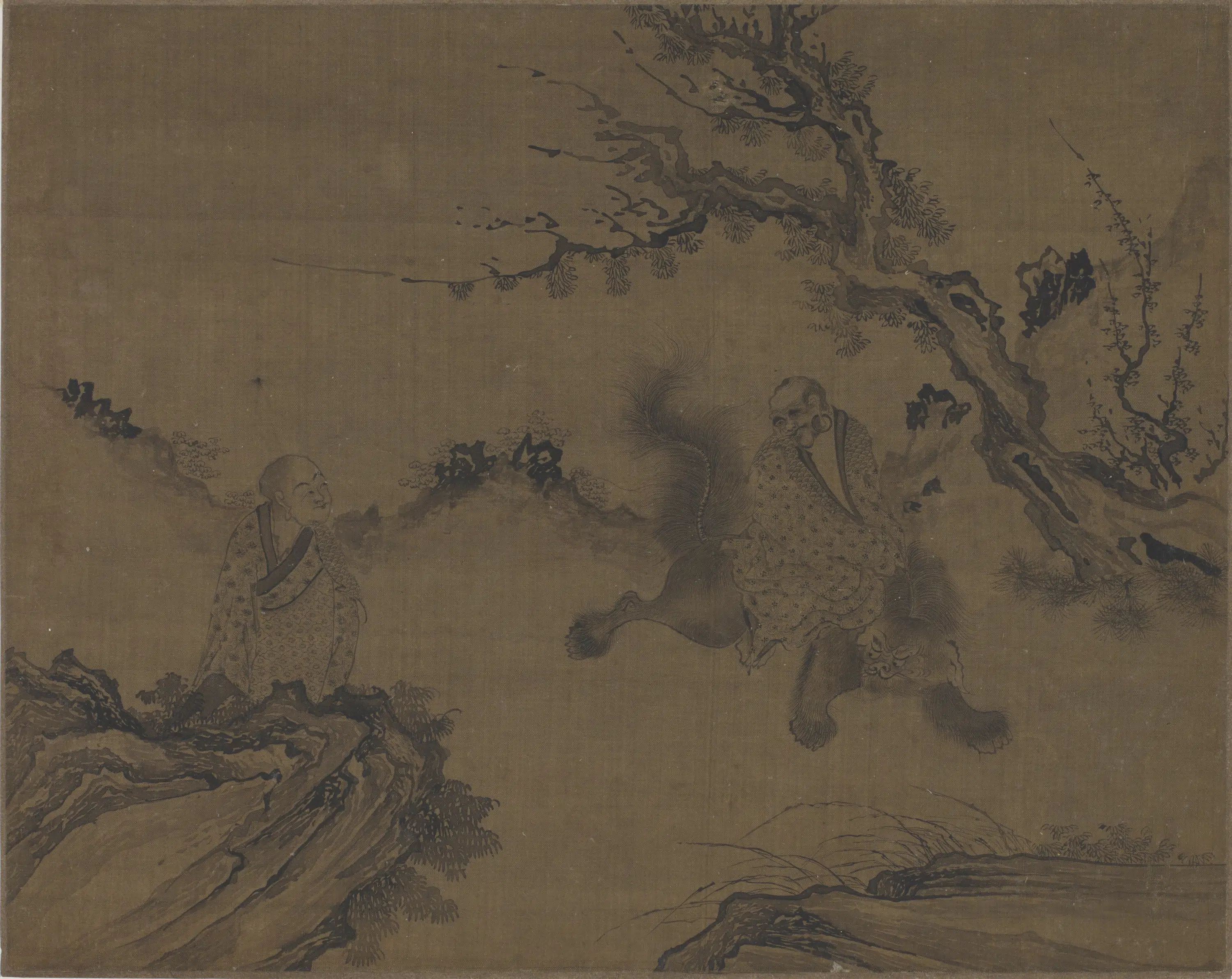 宋朝【李公麟】《十八罗汉图册-1》 第6张 宋朝【李公麟】《十八罗汉图册-1》 第6张