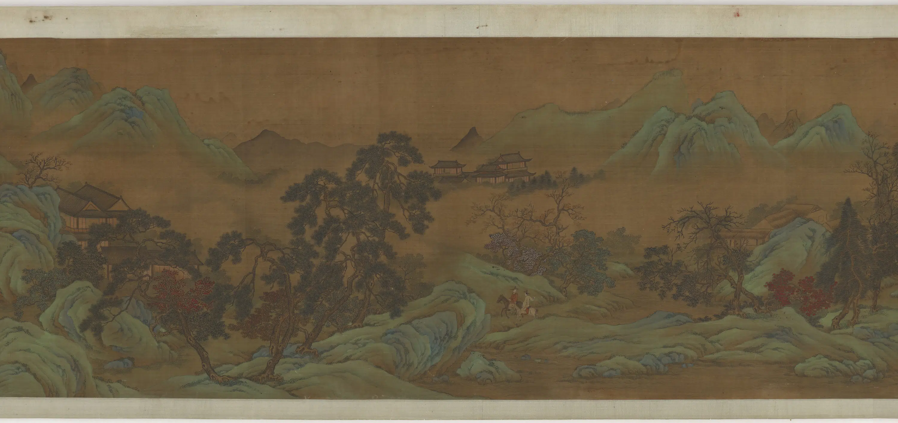 宋朝【赵伯骕】《山居行旅图卷》 第2张 宋朝【赵伯骕】《山居行旅图卷》 第2张