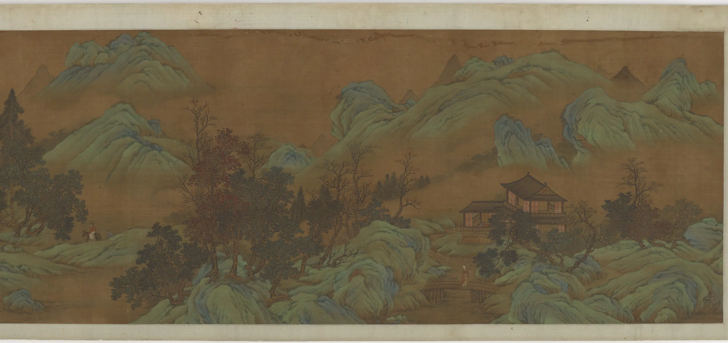 宋朝【赵伯骕】《山居行旅图卷》 第3张 宋朝【赵伯骕】《山居行旅图卷》 第3张