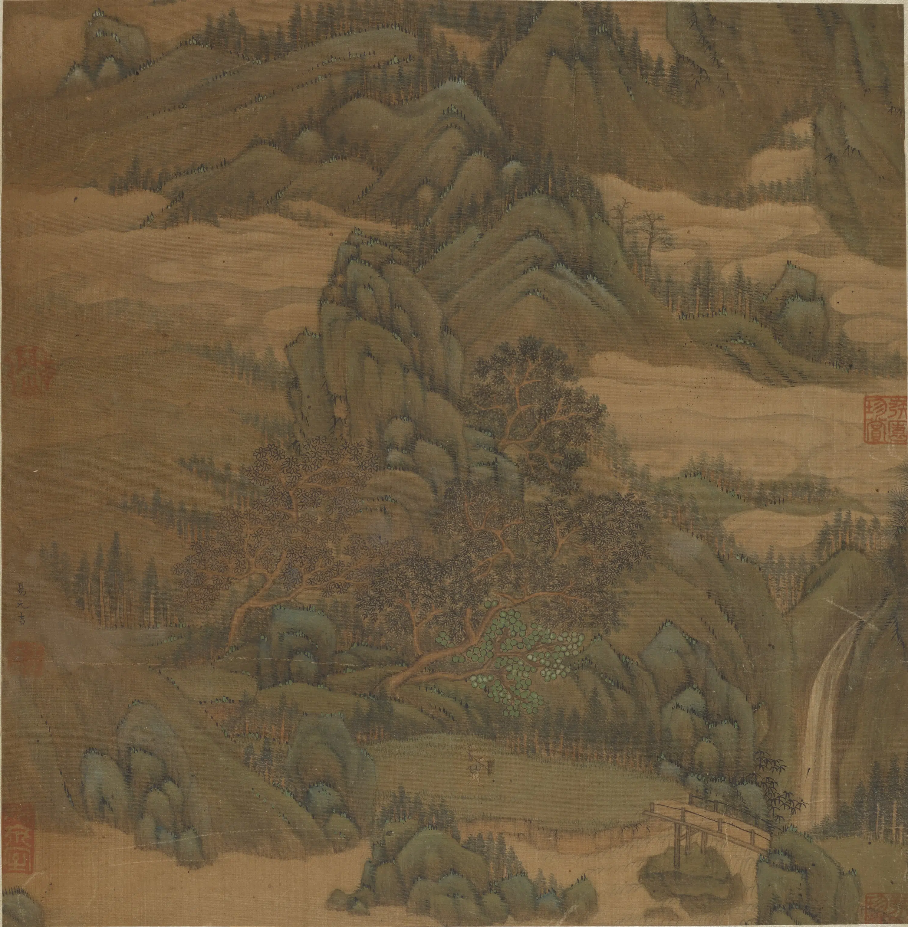 宋朝【易元吉】《山水图》