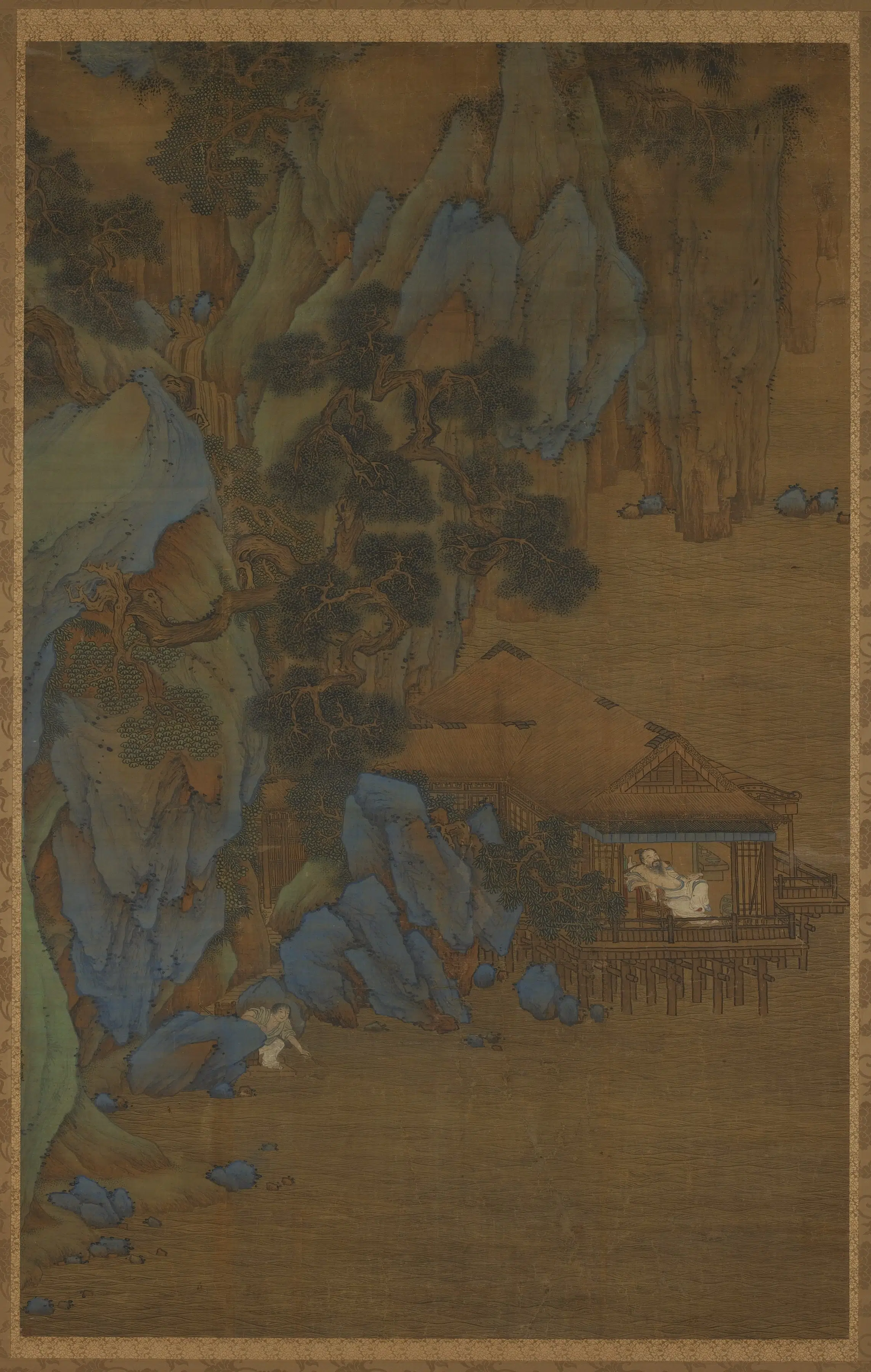《水榭纳凉图》