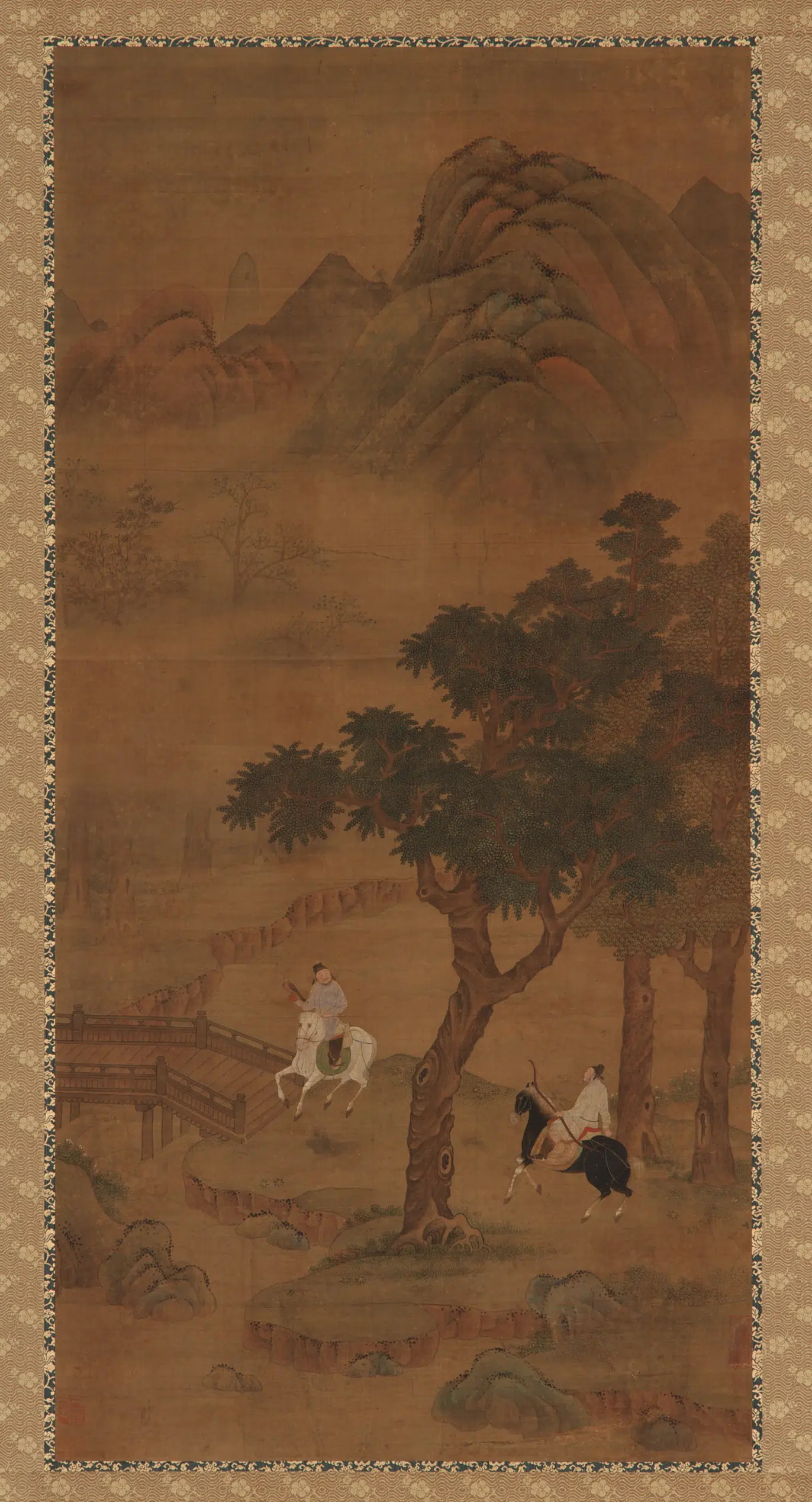 《双骑射猎图》