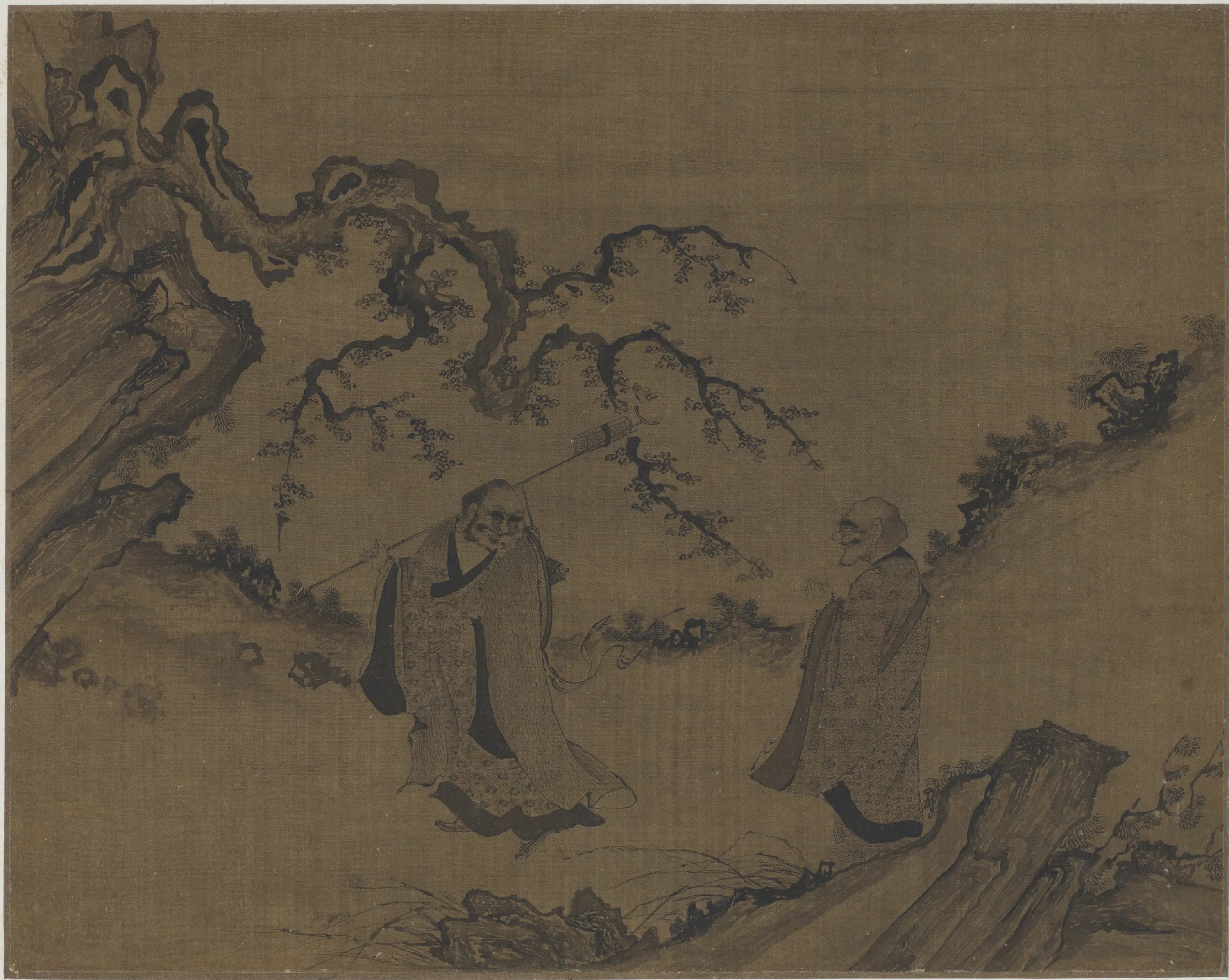 宋朝【李公麟】《十八罗汉图册-1》 第5张 宋朝【李公麟】《十八罗汉图册-1》 第5张