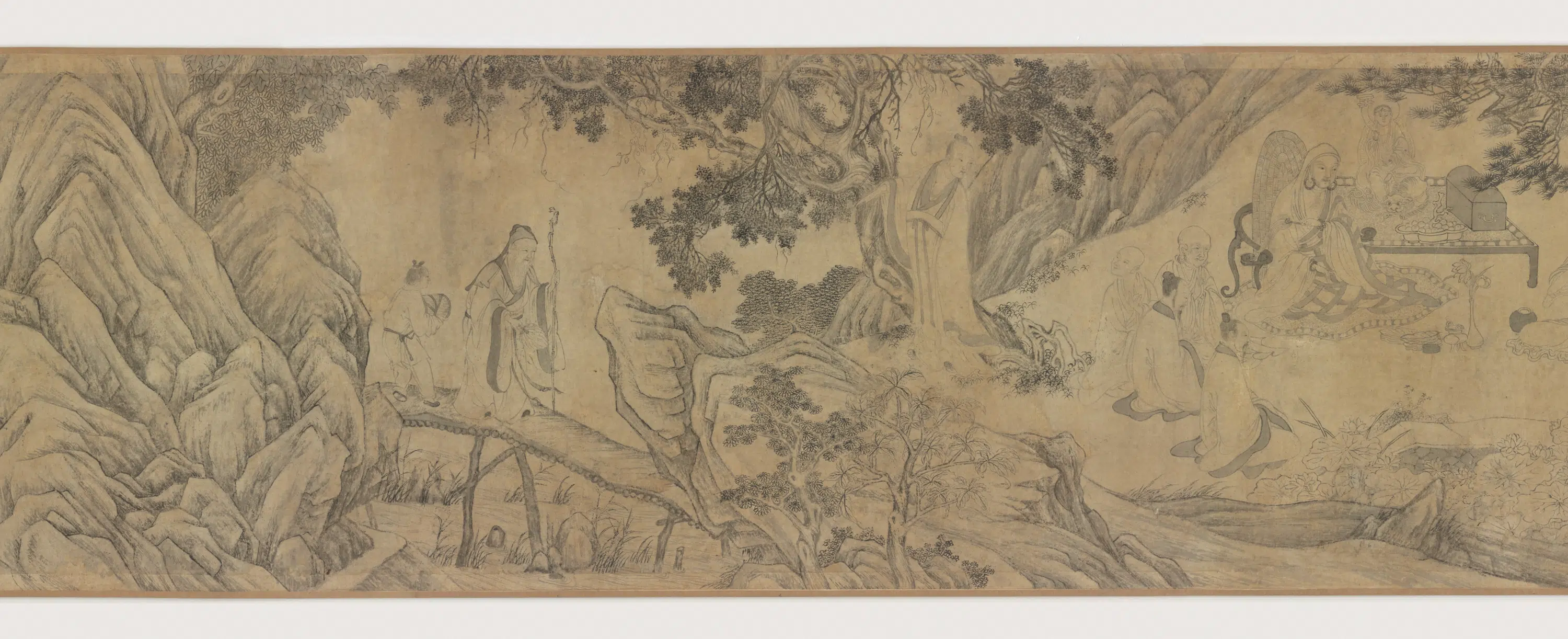 宋朝【李公麟】《莲社图卷》 第13张