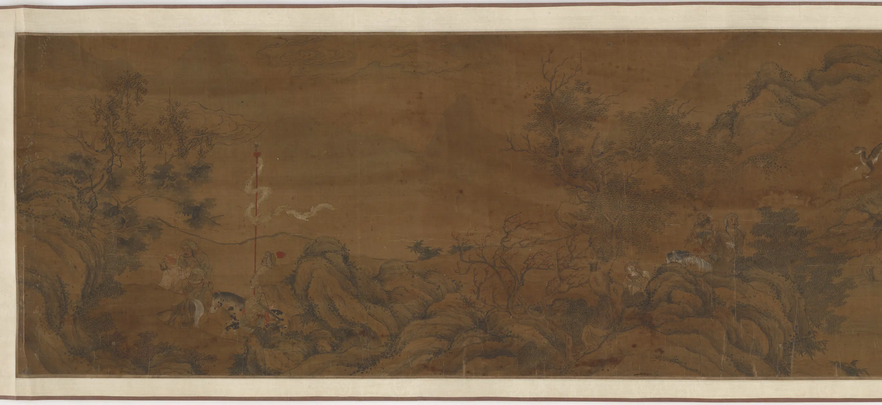 宋朝【陈居中】《蔡文姬归汉图卷（人物手卷）》