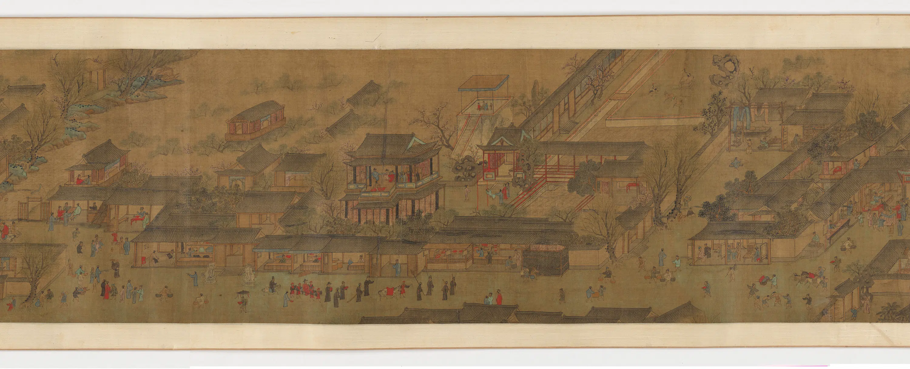 宋朝【张择端】《江村春景图》 第5张