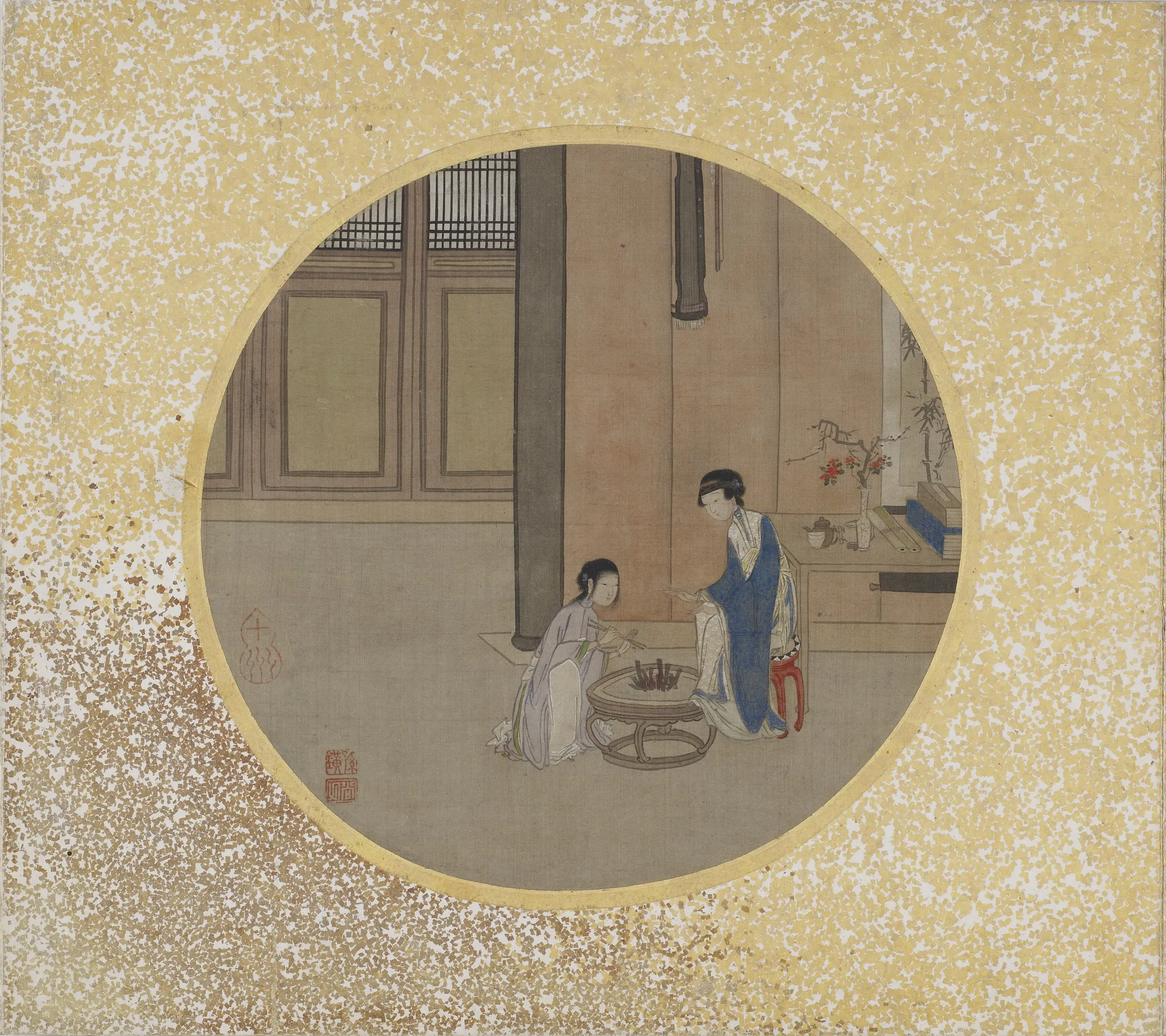 清朝【孙璜】《人形之图册（仇英笔）》 第7张