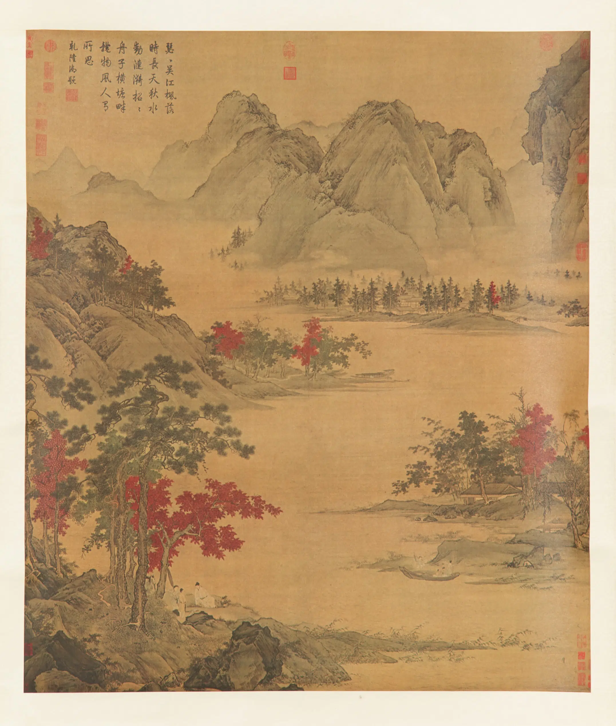 明朝【仇英】《秋浦归渡图》