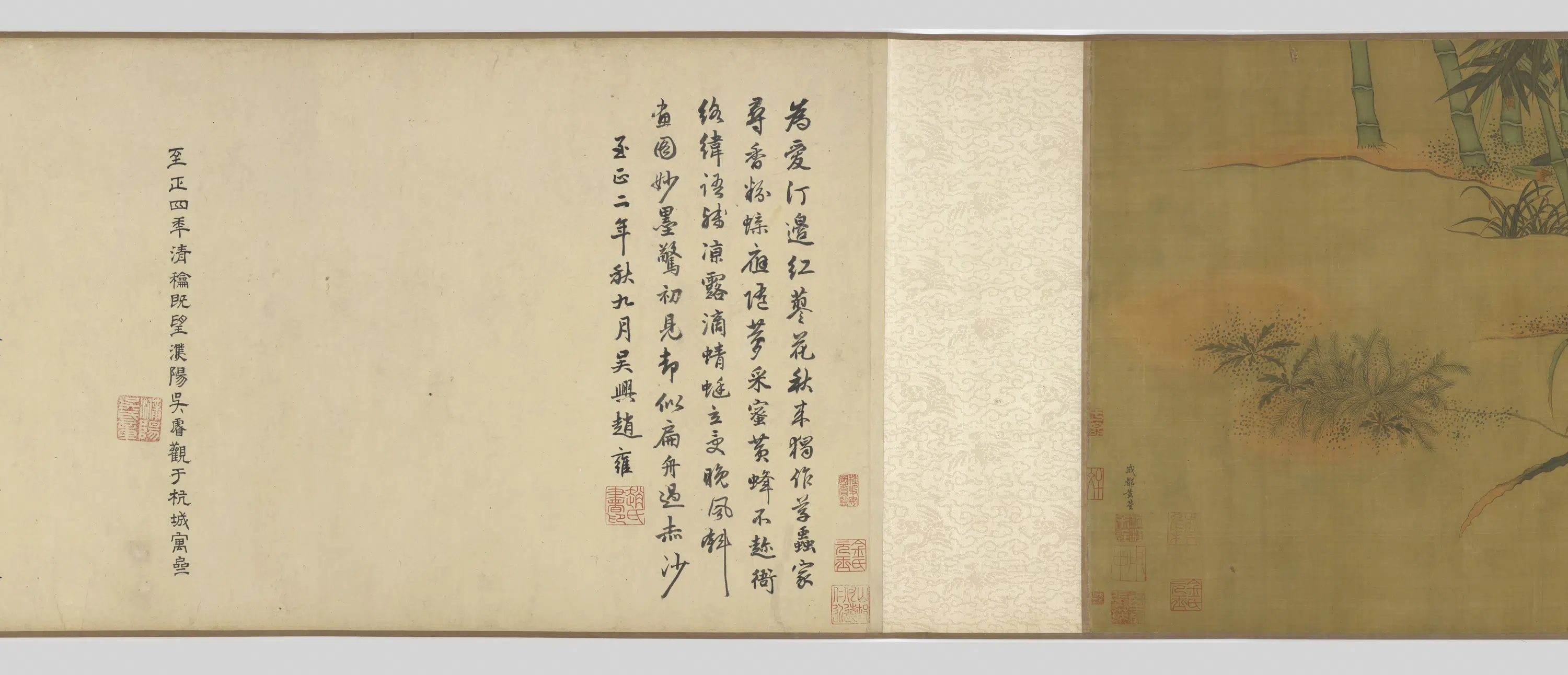 五代十国【黄筌(荃)】《花卉草虫图卷》 第2张 五代十国【黄筌(荃)】《花卉草虫图卷》 第2张