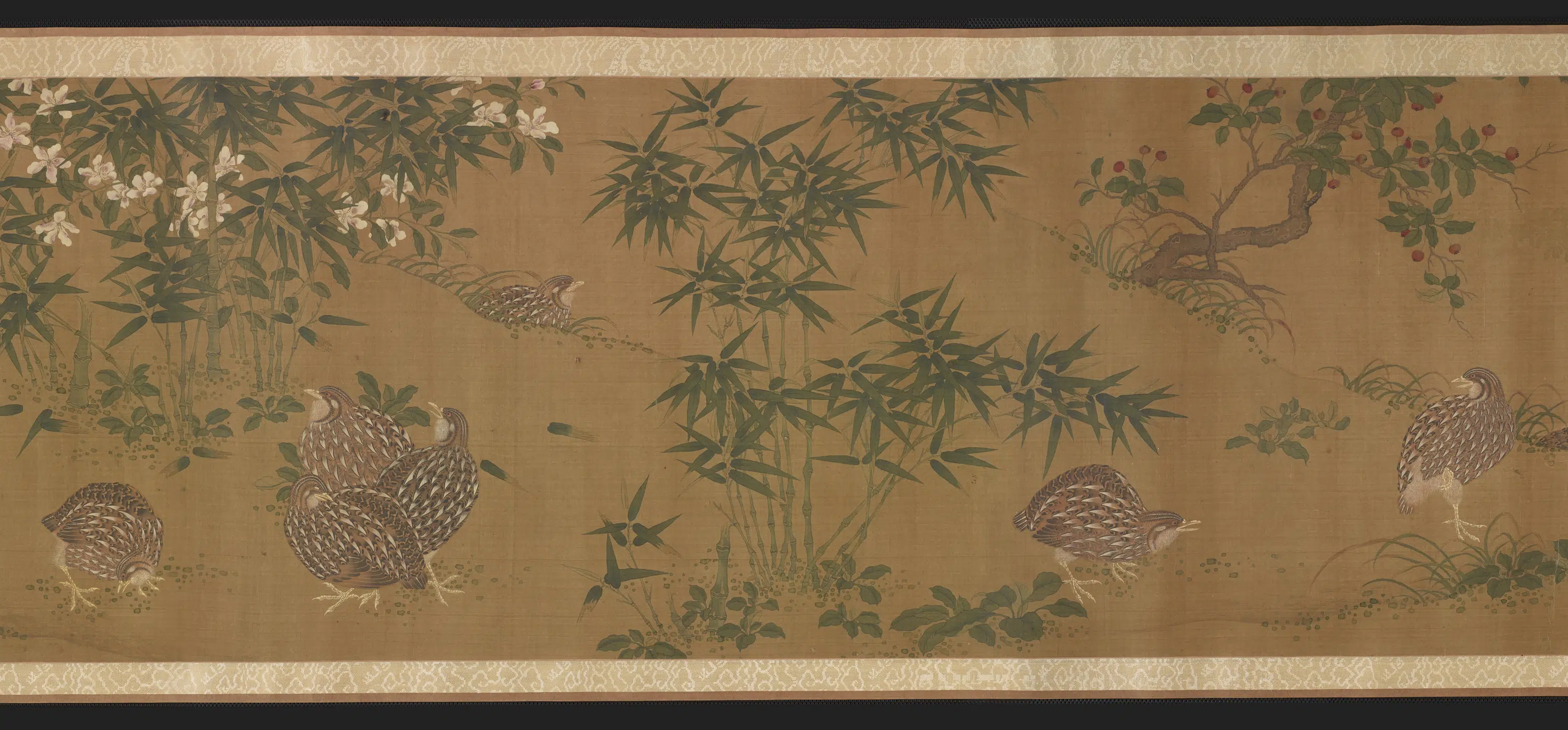 宋朝【赵昌】《花禽鸭鹑图卷》 第2张