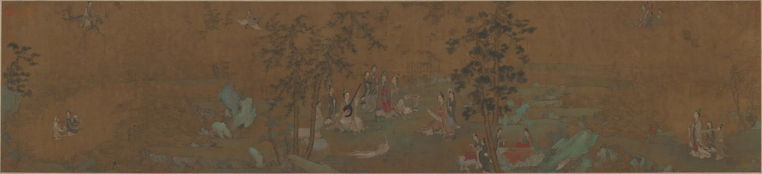 清代【佚名】《图卷阆苑女仙》