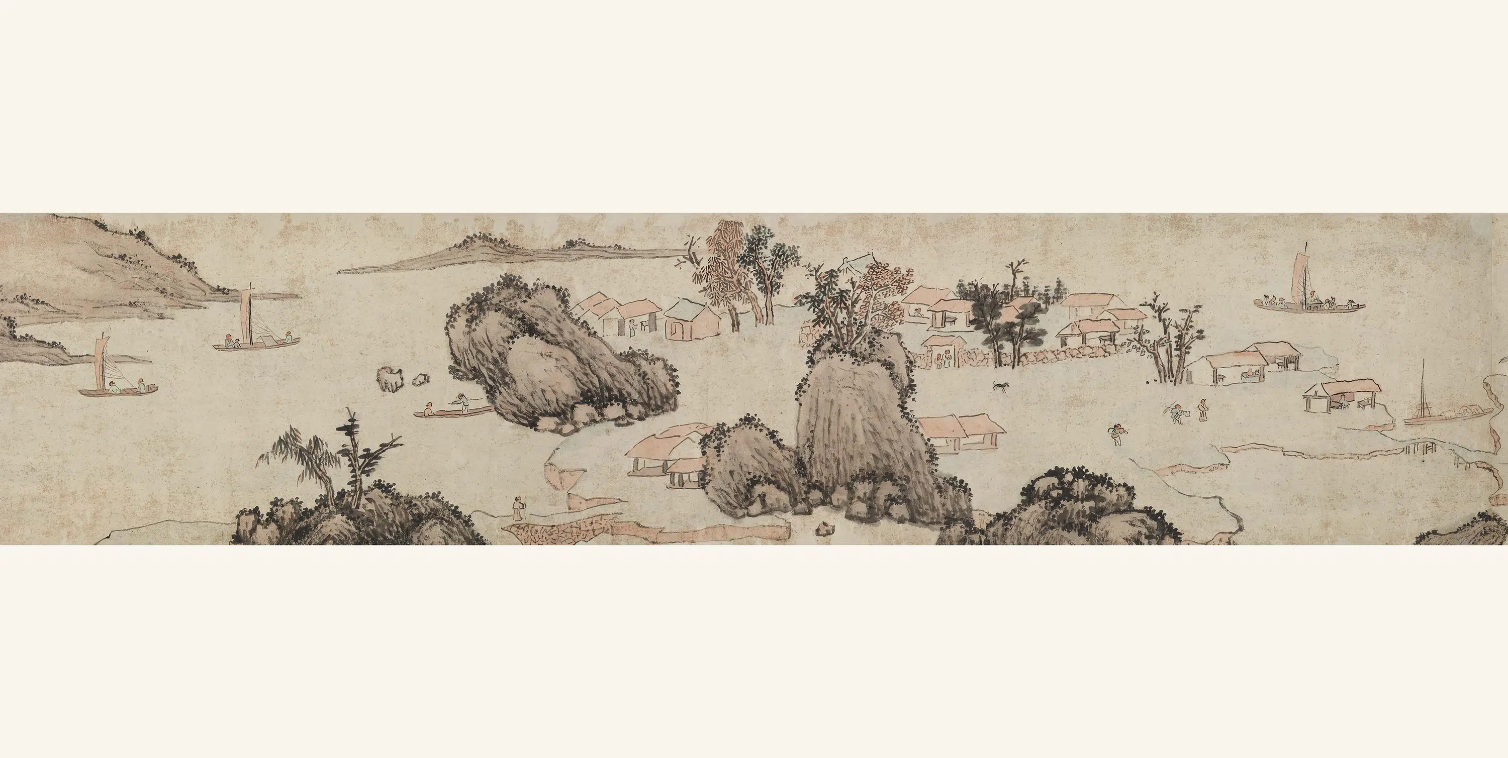 清代【赖镜】《山光帆影图》 第2张 清代【赖镜】《山光帆影图》 第2张