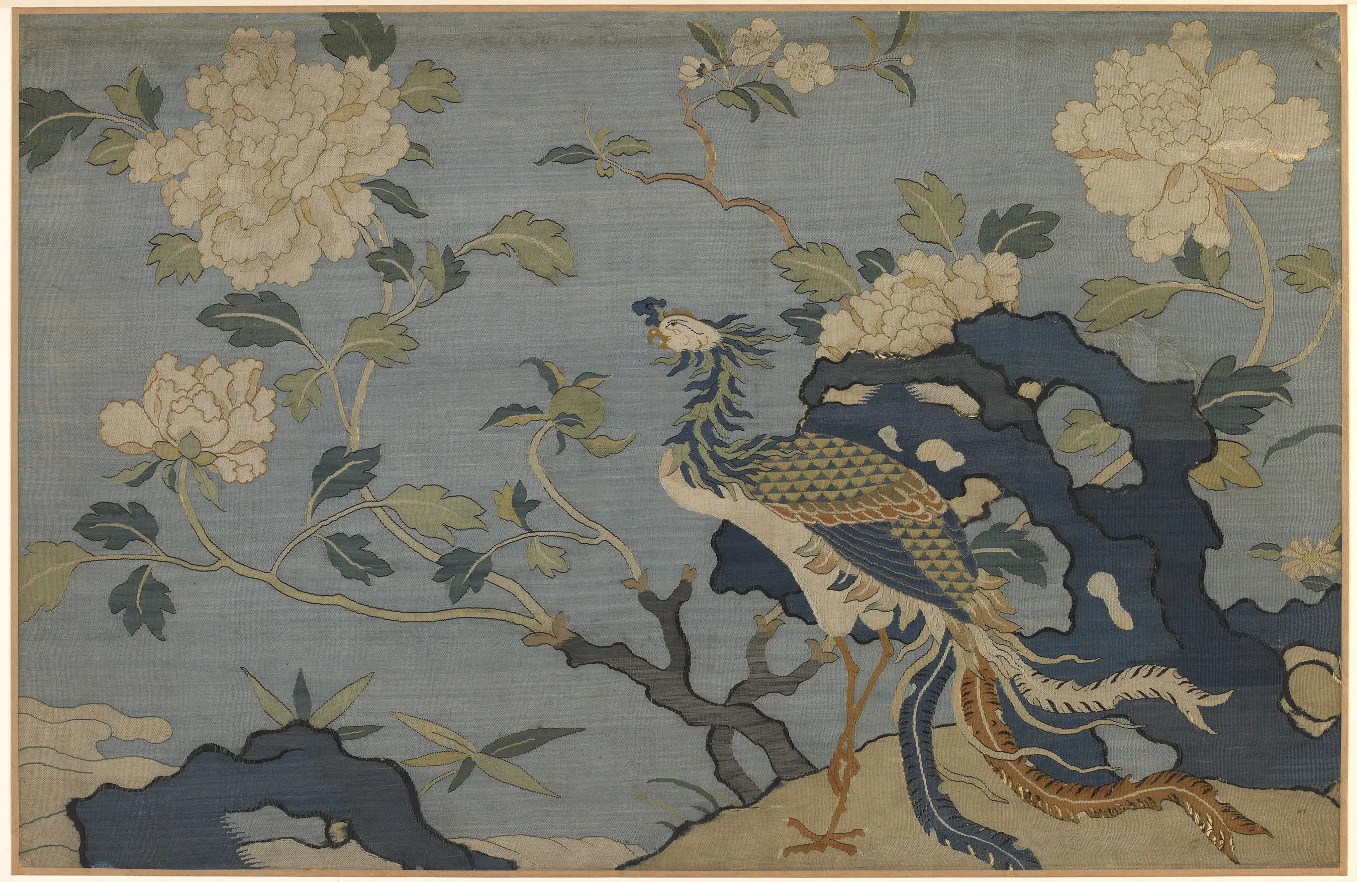 《花石凤鸟图》