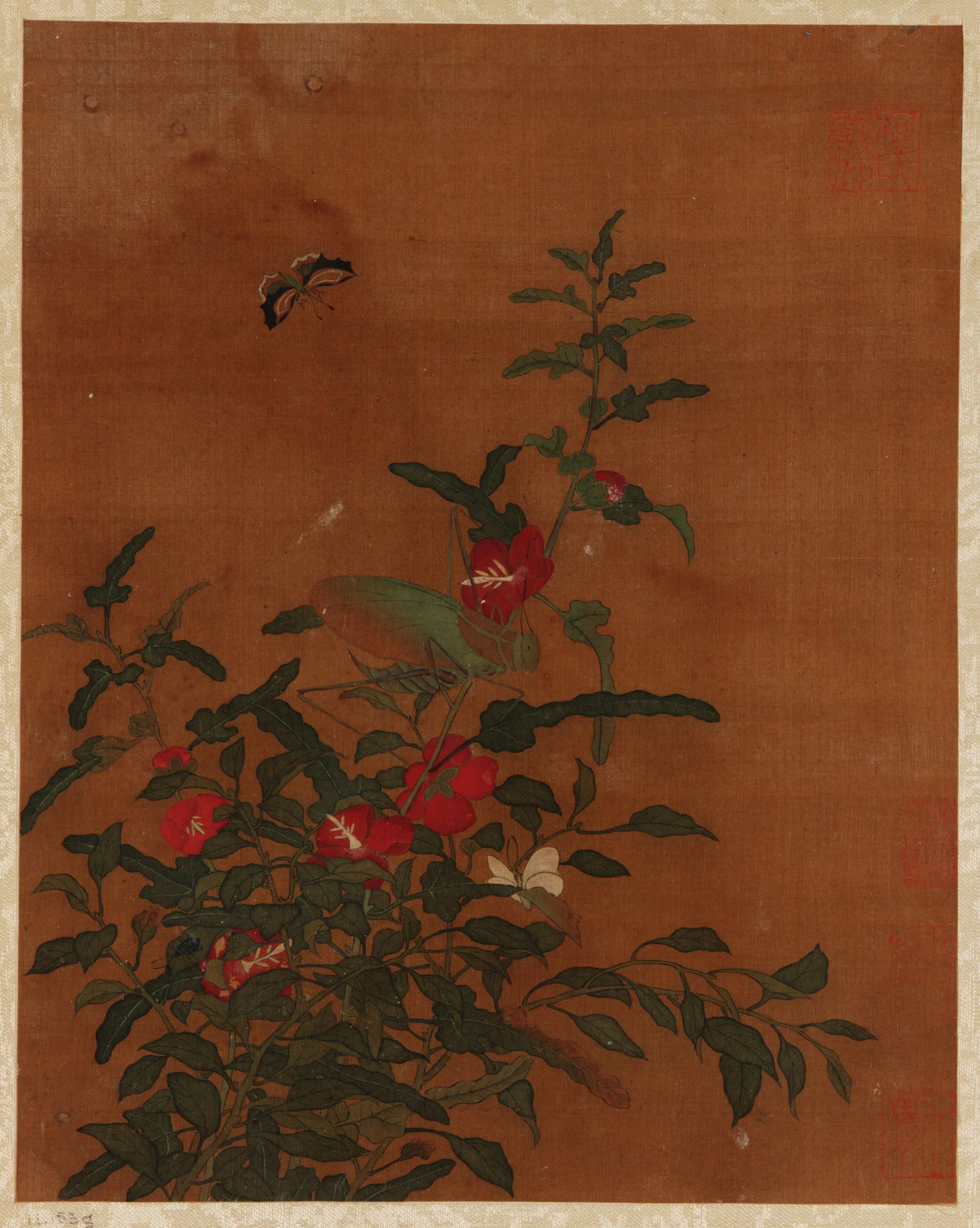 【佚名】《花鸟水果画册》 第7张