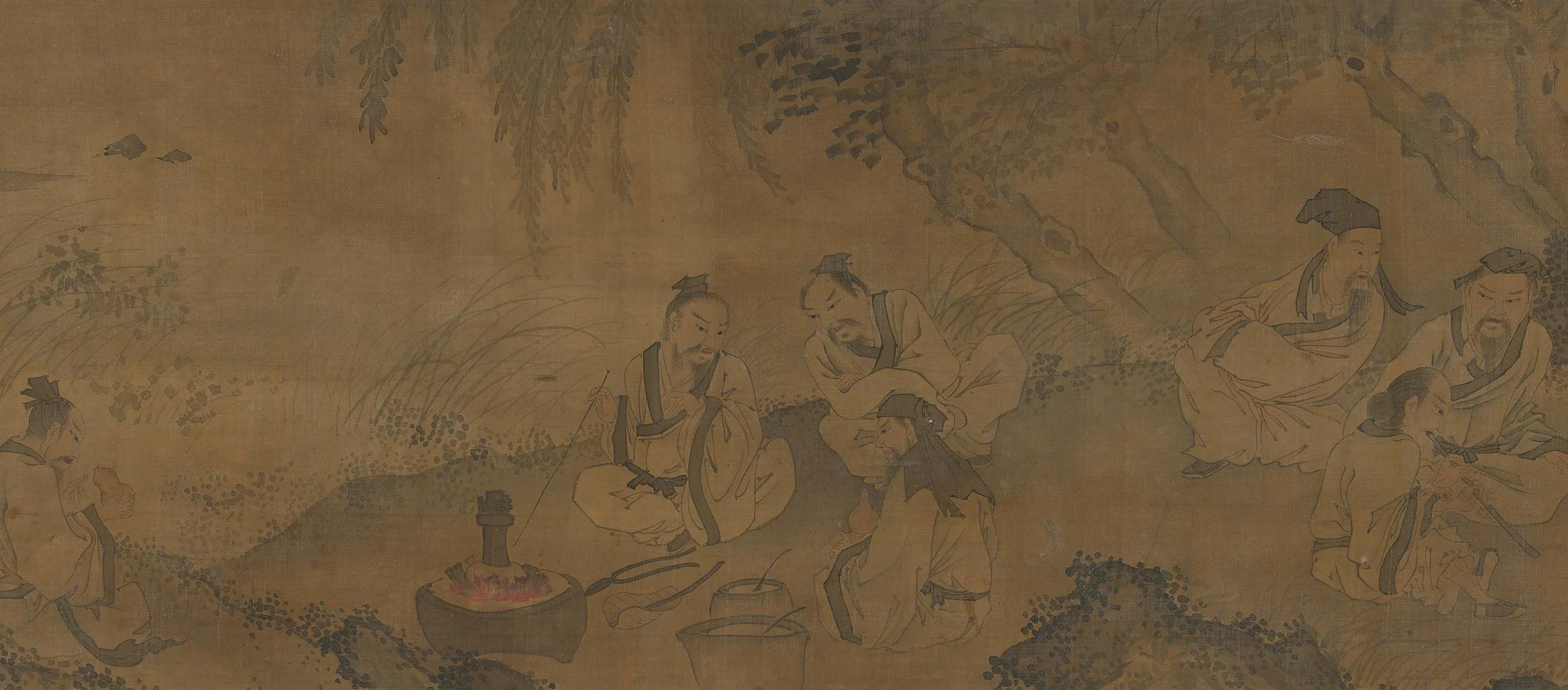 清代【佚名】《图卷道士炼丹》 第2张