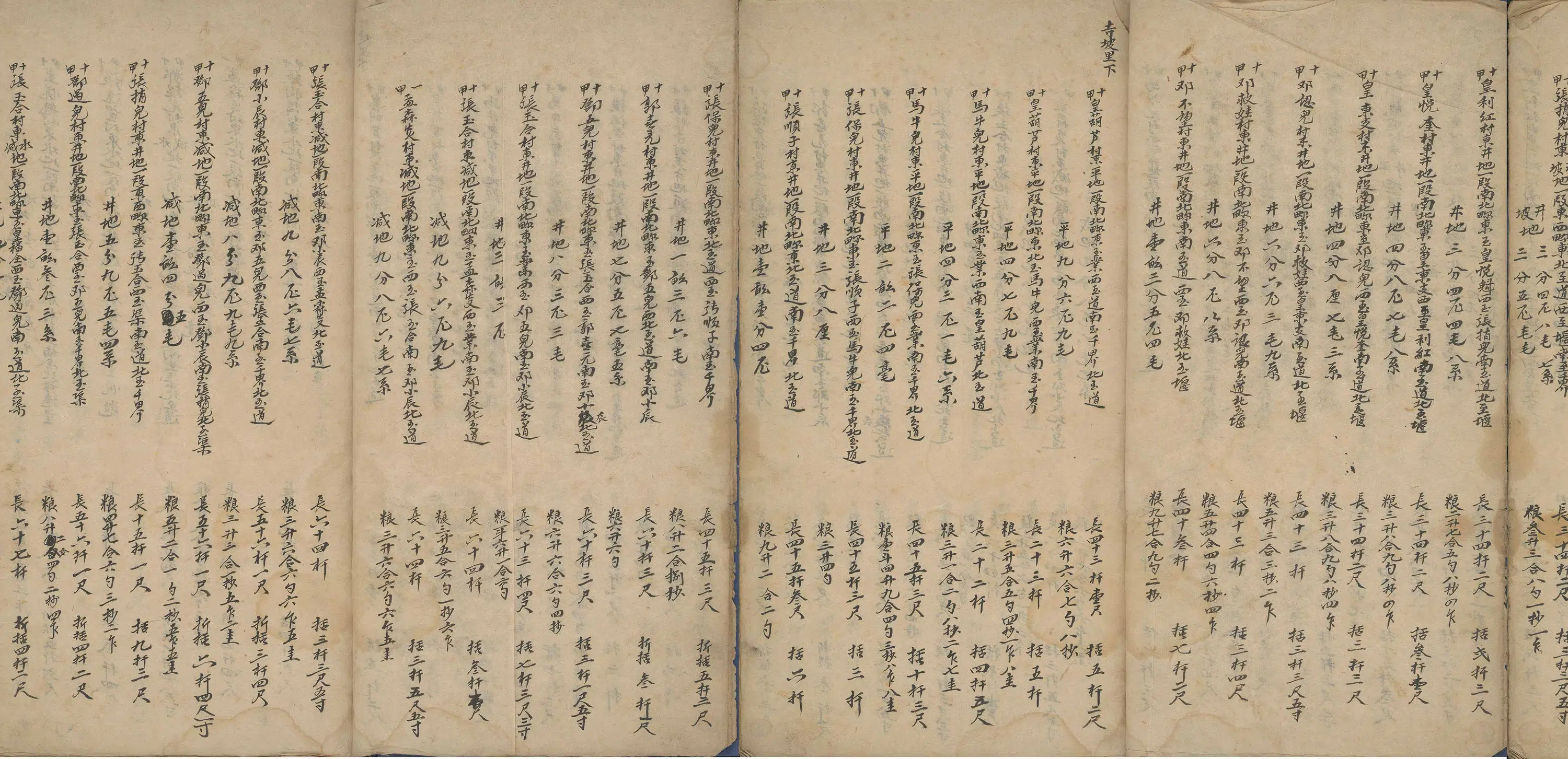 清代【佚名】《公文书崇祯鱼鳞册》 第2张