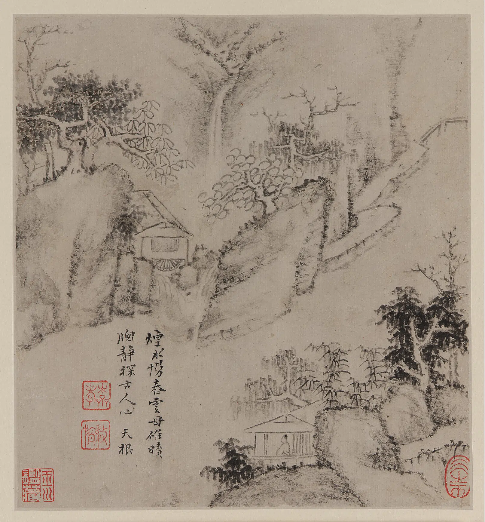 清朝【戴本孝】《山水图册》 第6张