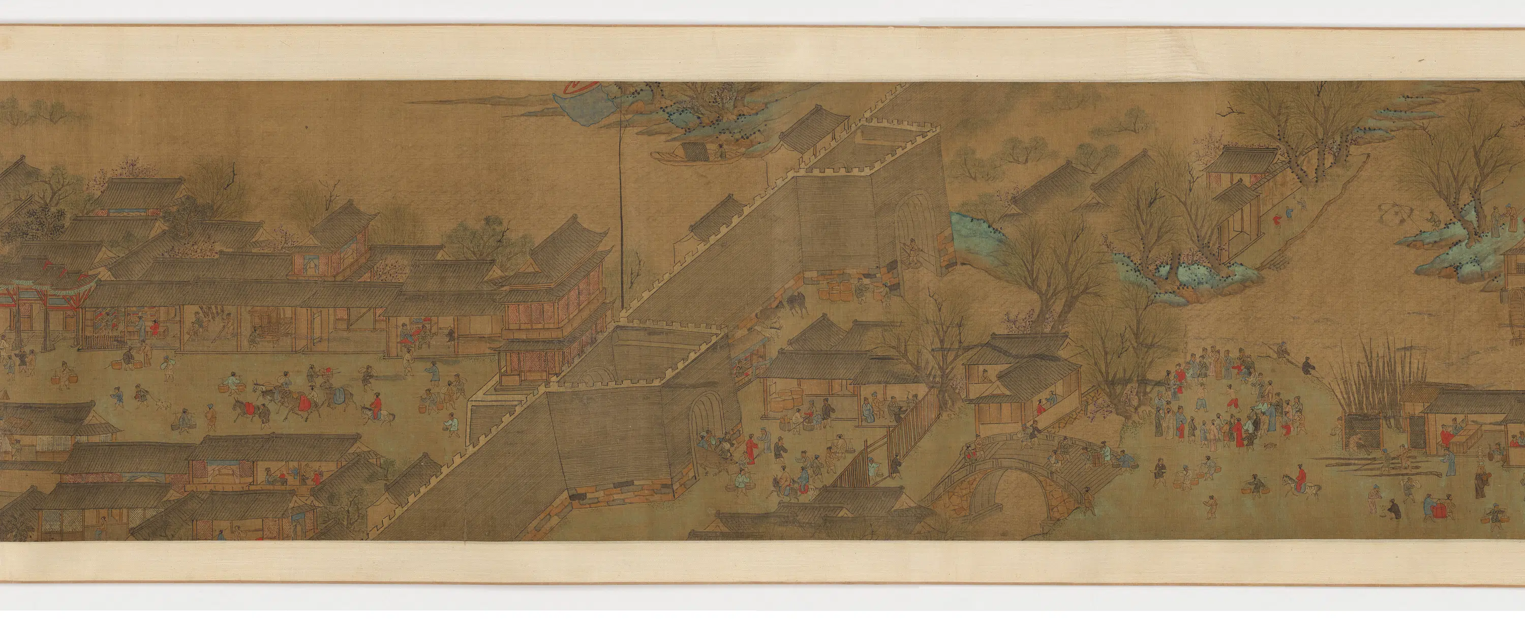 宋朝【张择端】《江村春景图》 第6张