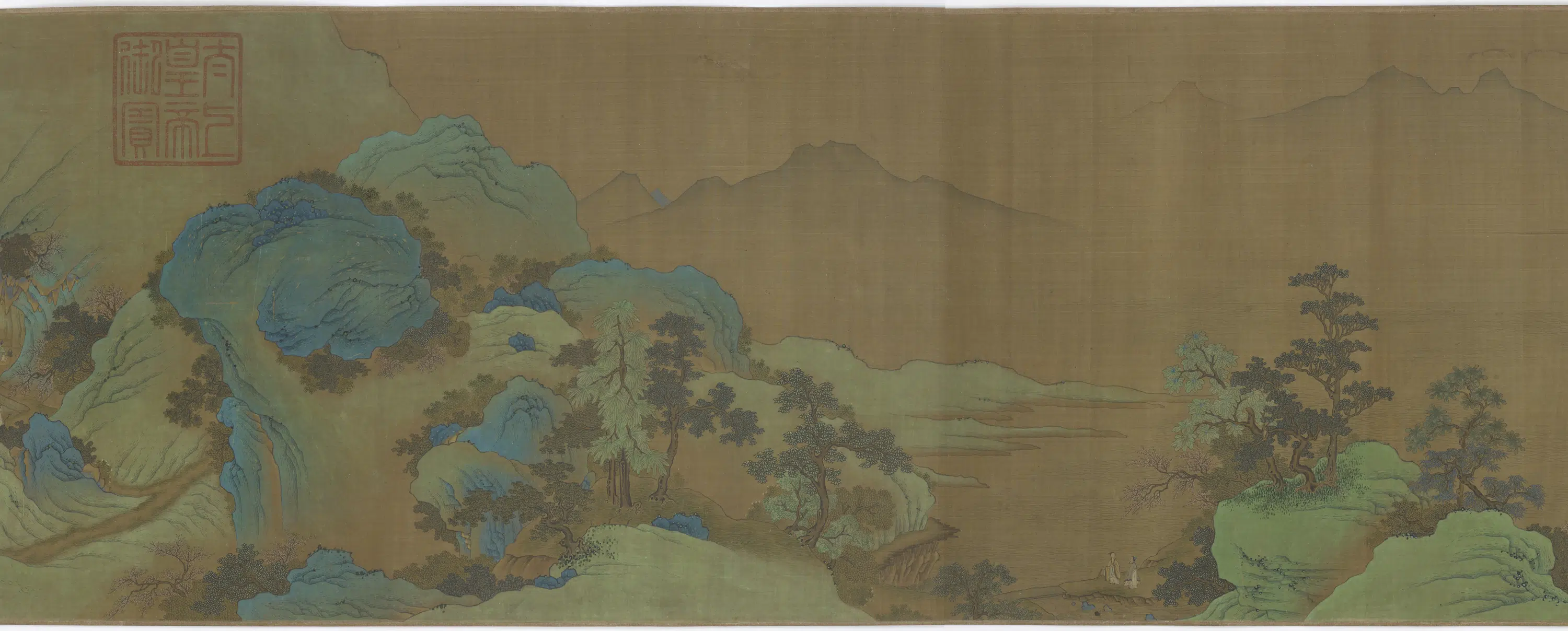 唐朝【李思训】《海上仙山图卷》 第6张 唐朝【李思训】《海上仙山图卷》 第6张