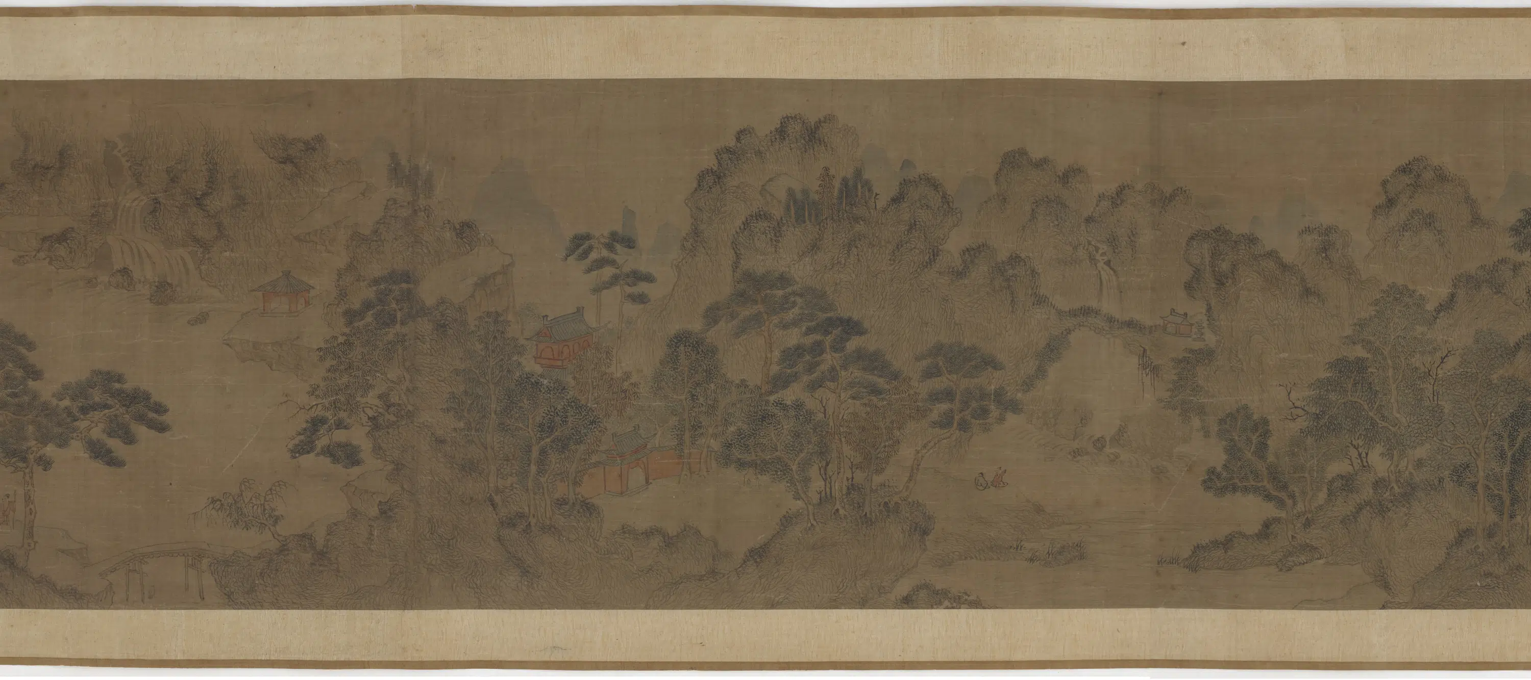 元朝【王蒙】《溪山读书图卷》 第6张