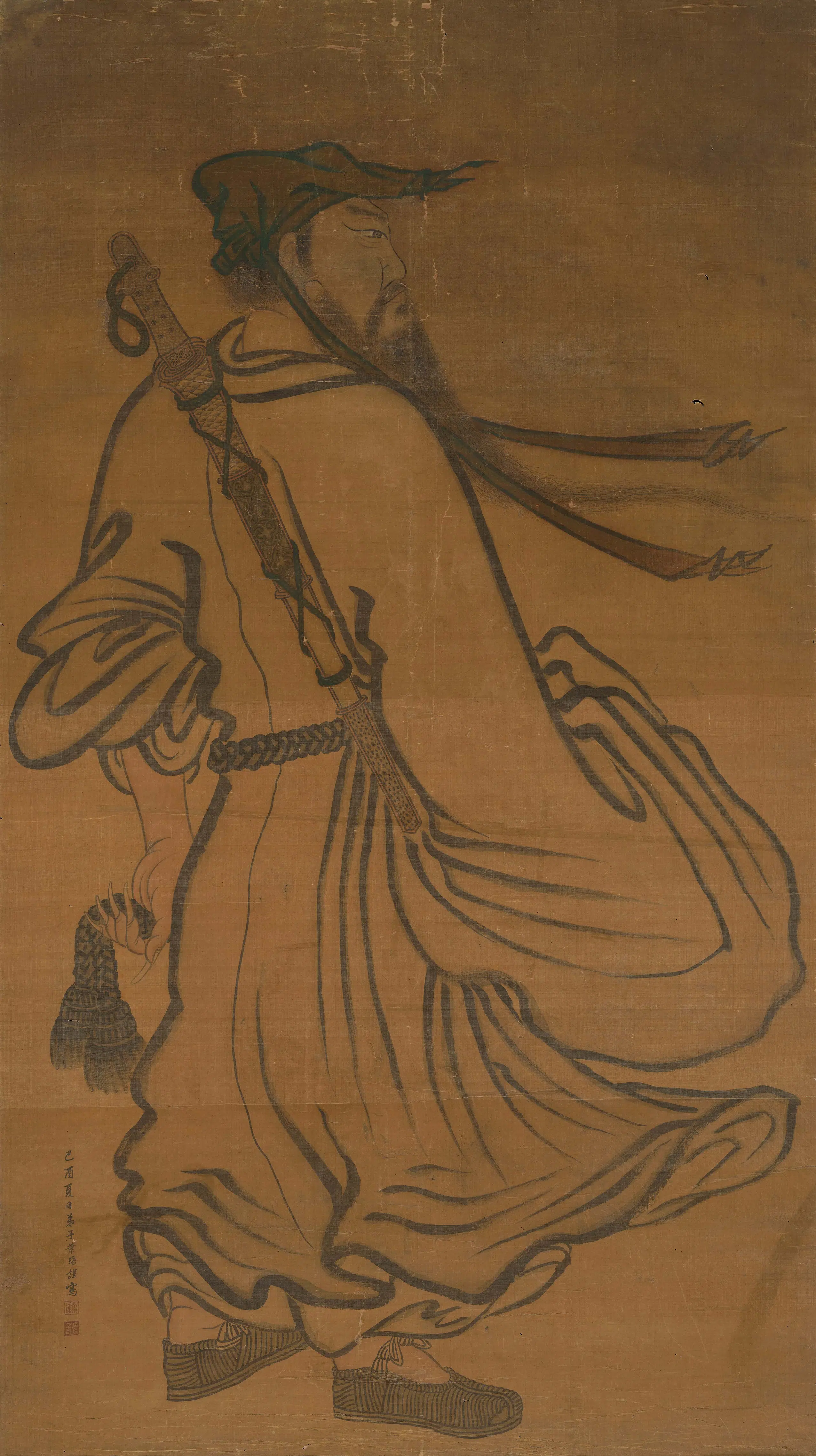 清代【叶璠】《吕洞宾轴》
