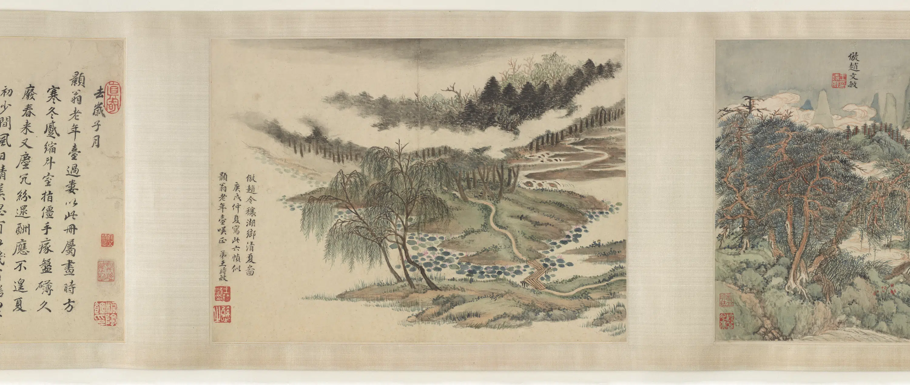 清朝【王时敏】《六页山水图卷》 第2张