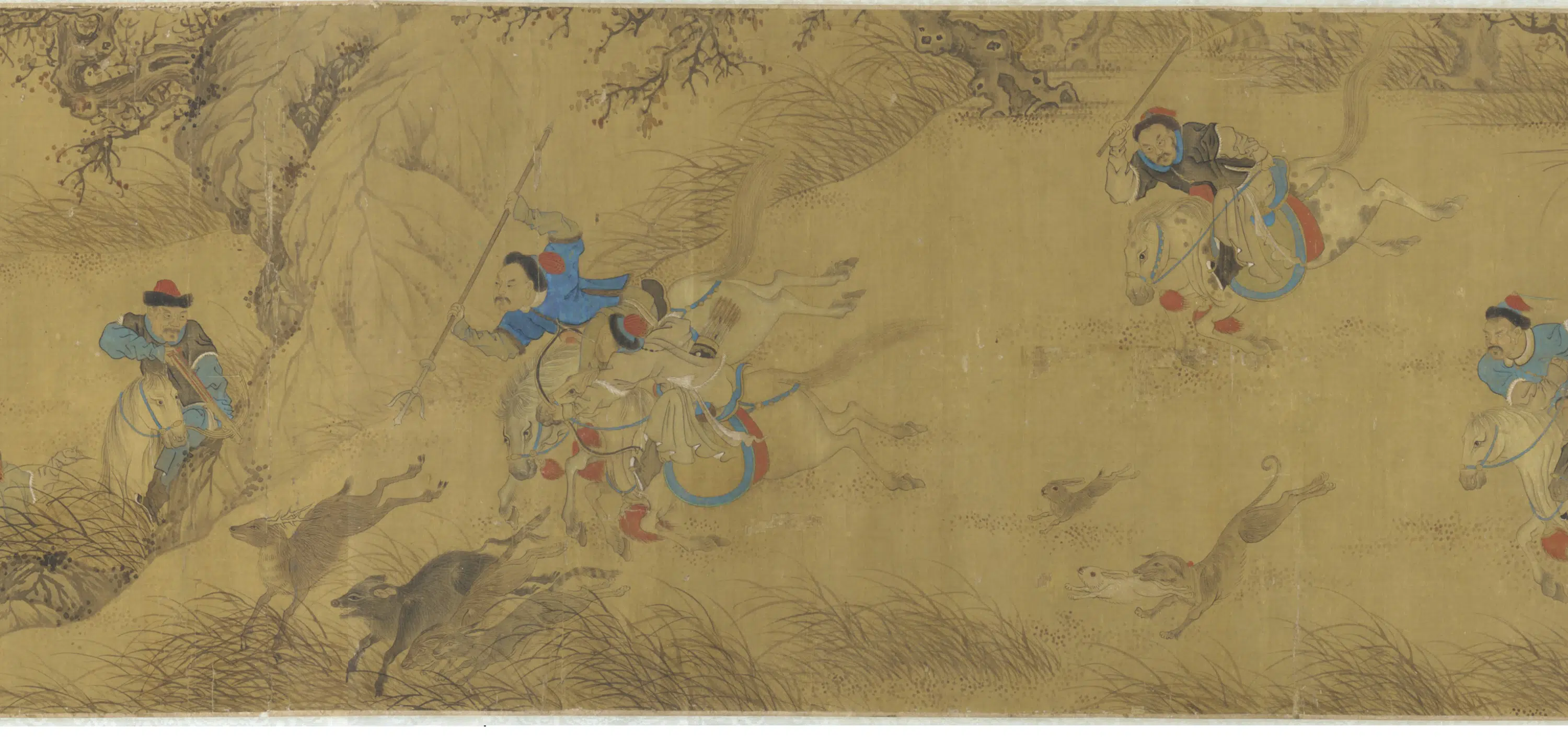 元朝【王蒙】《楚将军出猎图卷》 第2张