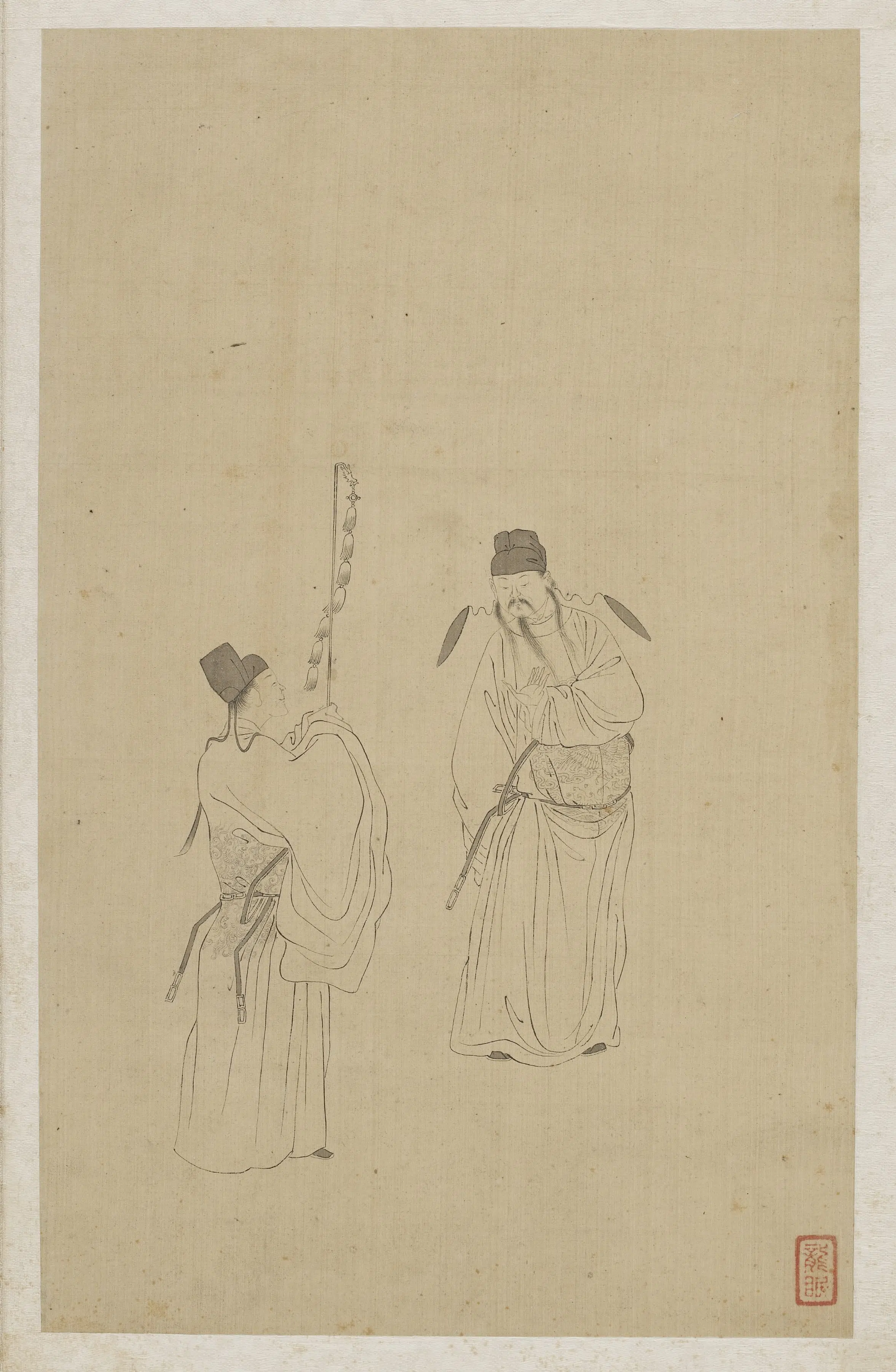 宋朝【李公麟】《人物画册》