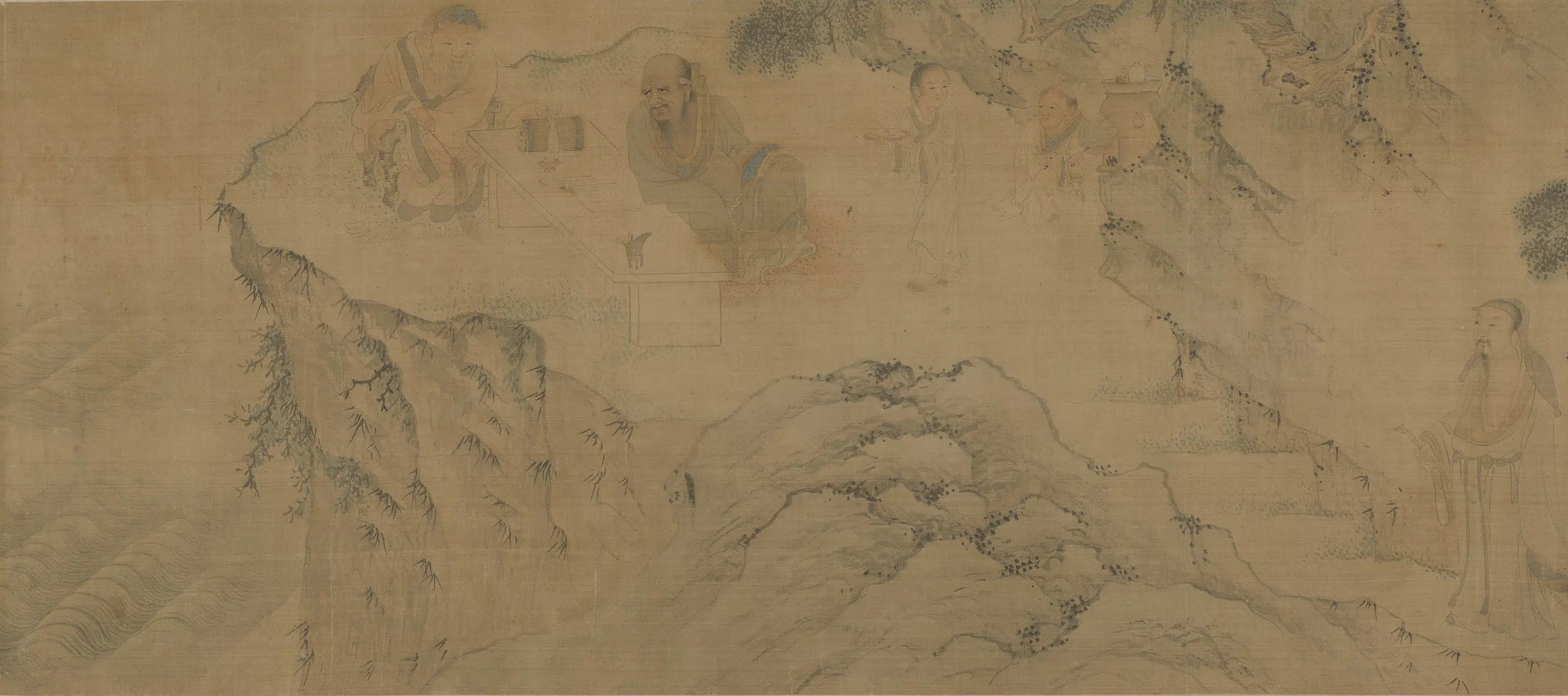 清代【佚名】《图卷渊明行迹图》 第1张