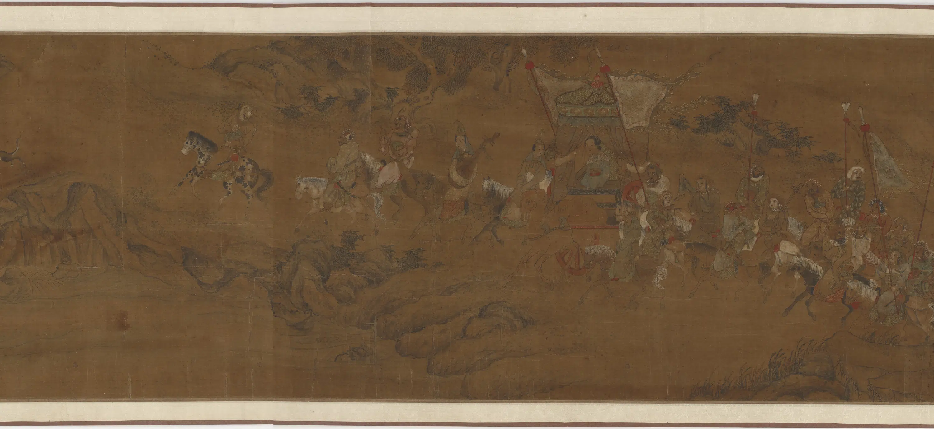 宋朝【陈居中】《蔡文姬归汉图卷（人物手卷）》 第2张