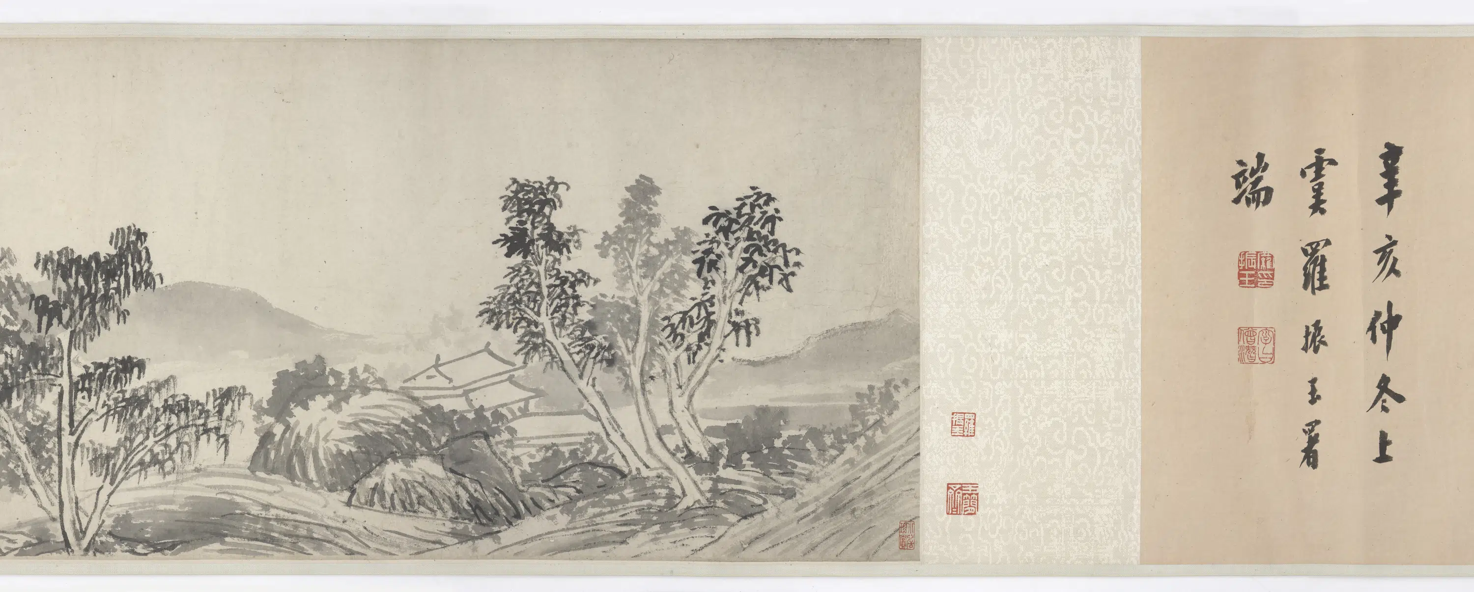 明朝【李流芳】《檀园双绝图(山水诗)卷》 第4张