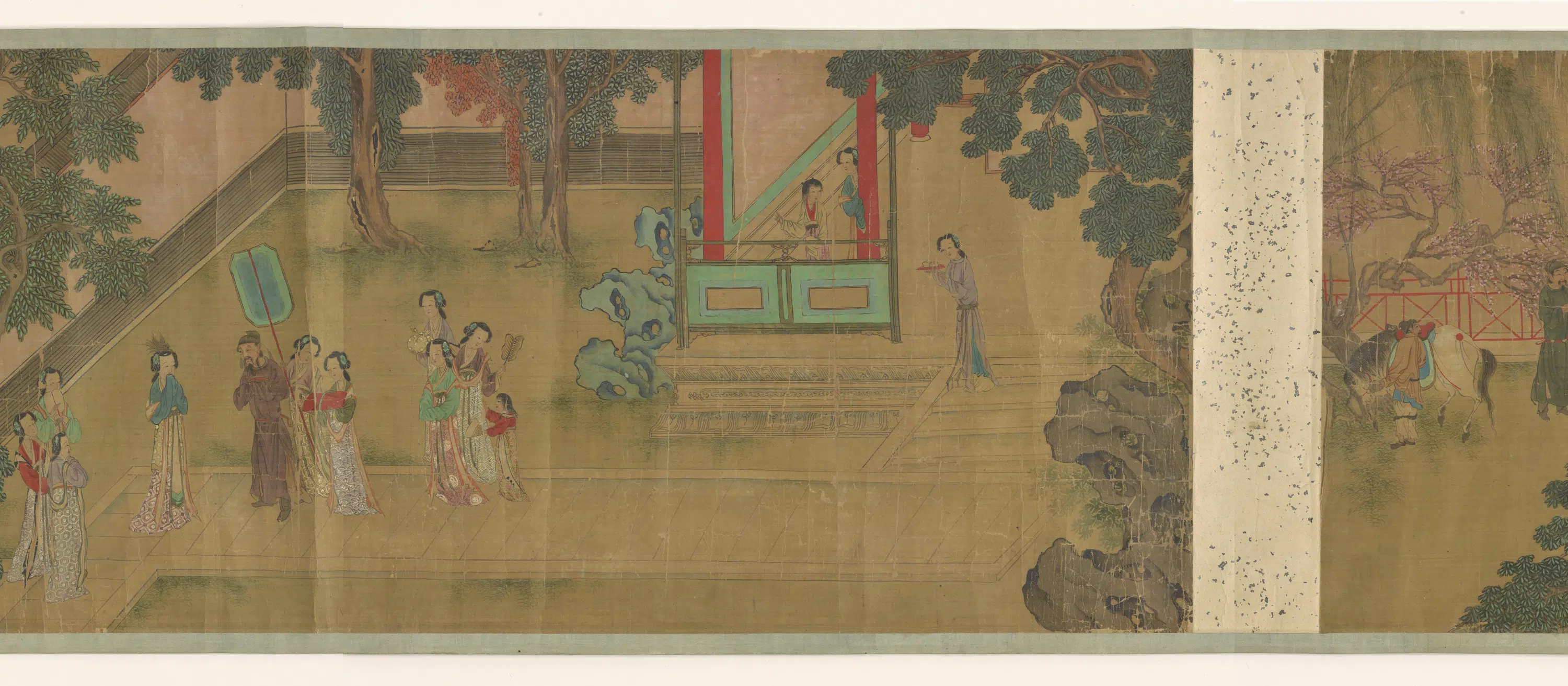 明朝【仇英】《四开组画帝王宫苑闲居图》 第2张 明朝【仇英】《四开组画帝王宫苑闲居图》 第2张