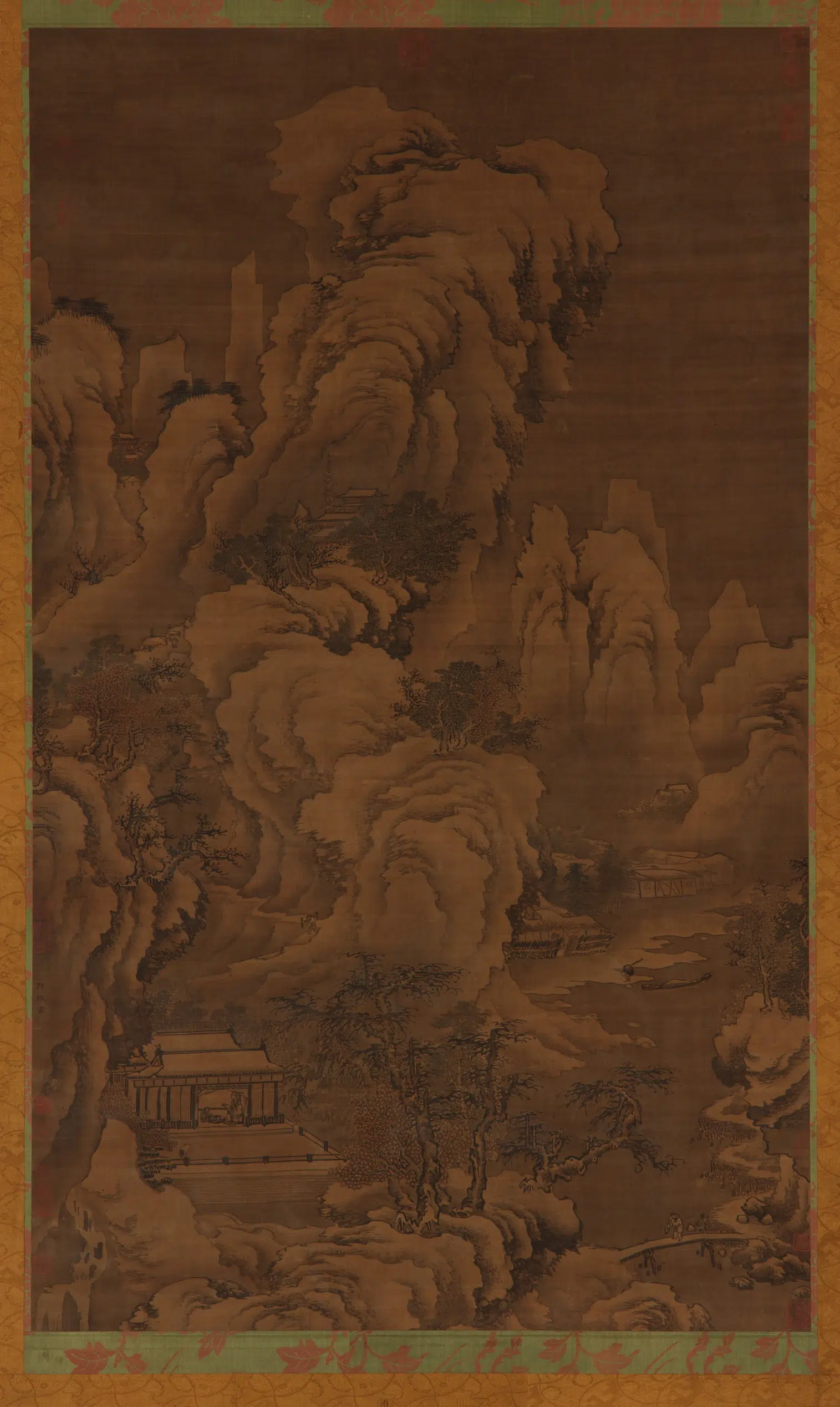 宋朝【郭熙】《雪山江亭图》
