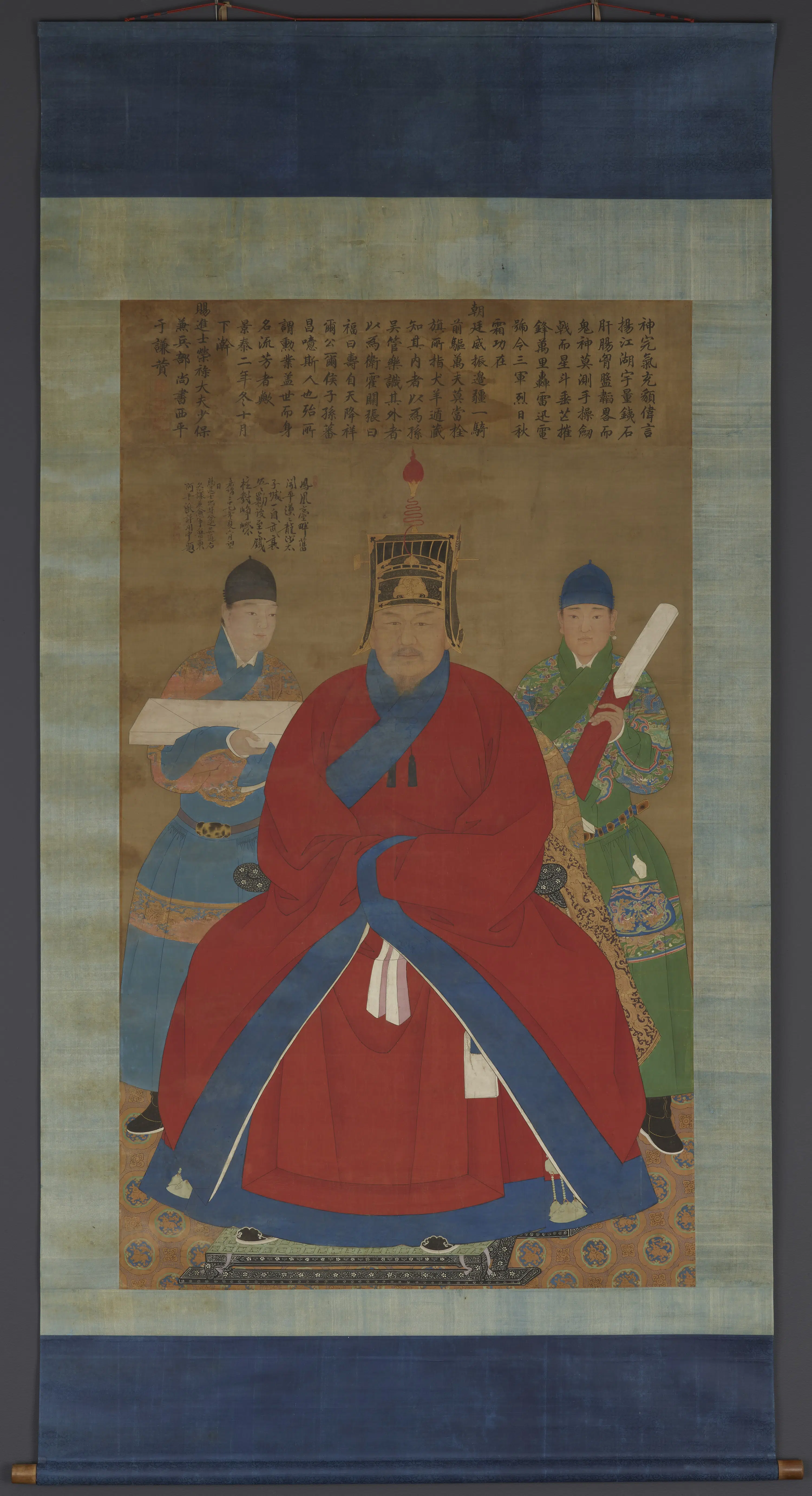 【佚名】《明颖国武襄公杨洪肖像》