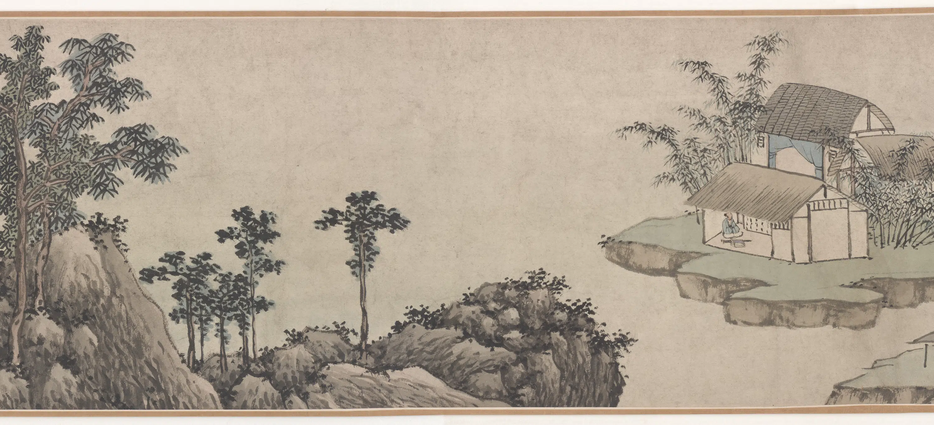明朝【沈周】《竹里幽居图》 第3张