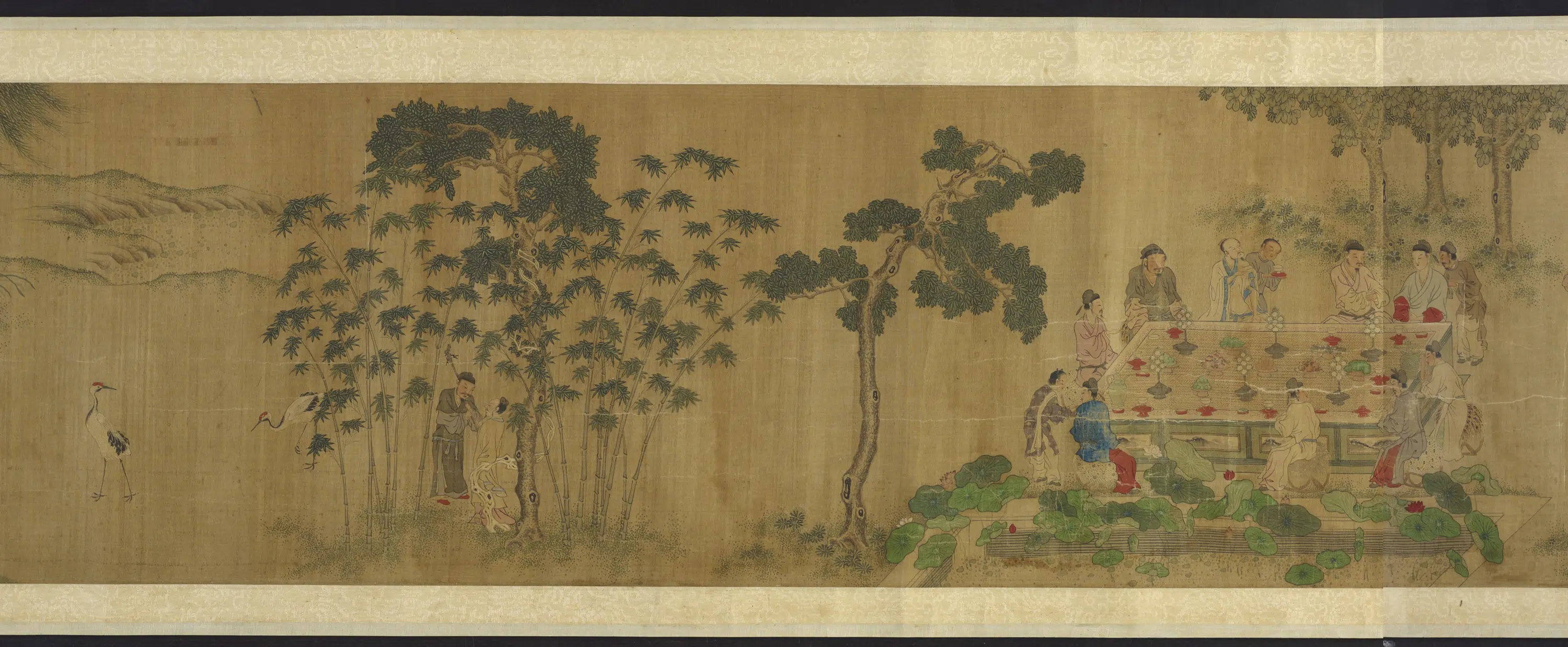 元朝【钱选】《十八学士文会图》 第2张