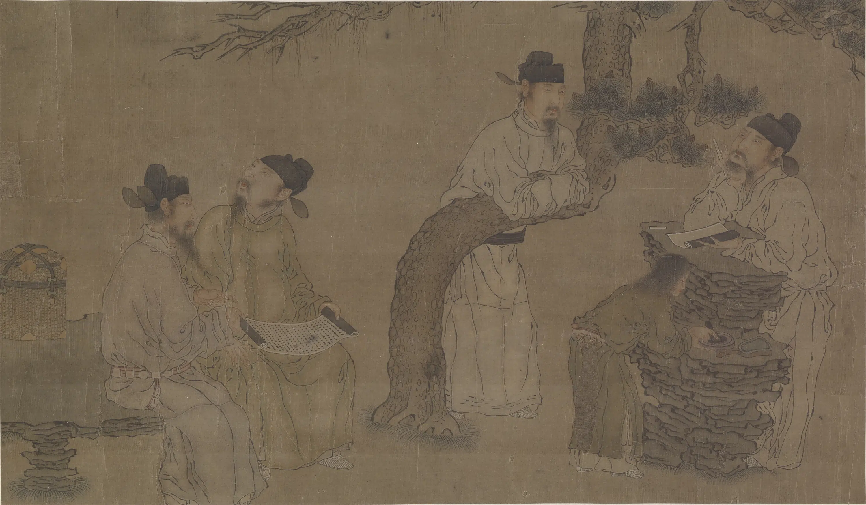 宋朝【李公麟】《文会图》