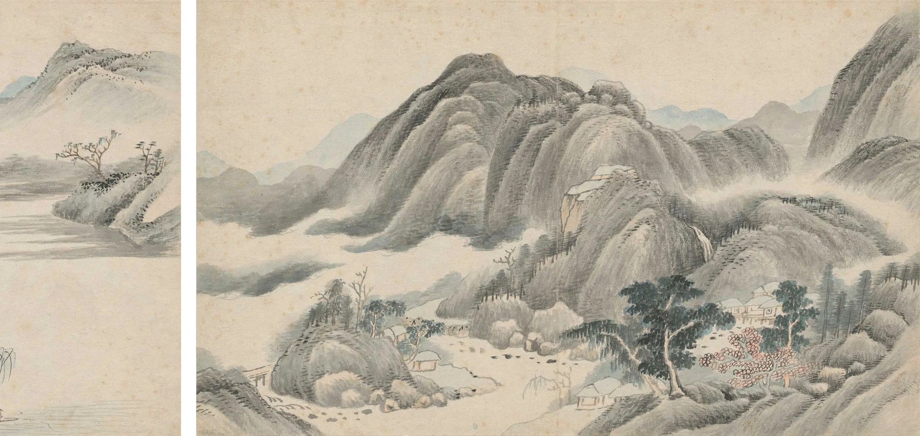 清代【高简】《拟江参山水册》 第4张 清代【高简】《拟江参山水册》 第4张