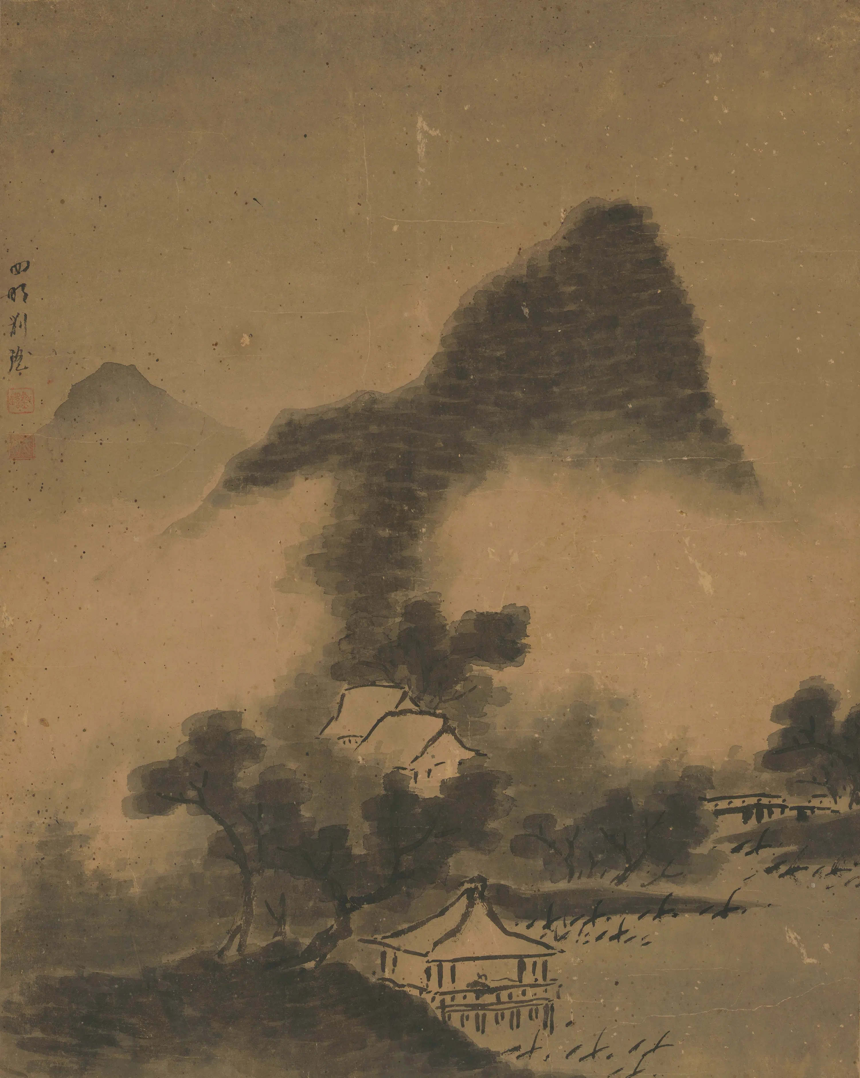 明朝【刘瑶】《水榭初霁图》