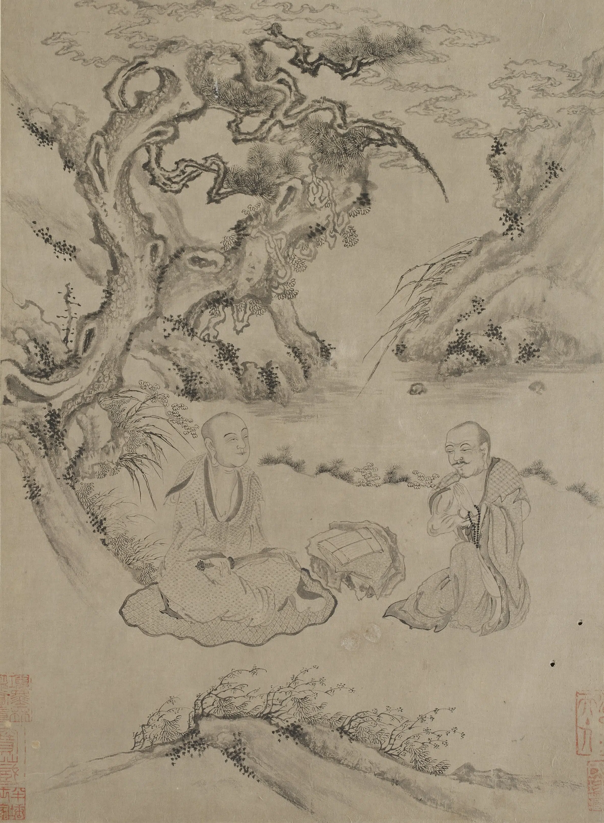 宋朝【李公麟】《十八罗汉图册-2》 第6张 宋朝【李公麟】《十八罗汉图册-2》 第6张