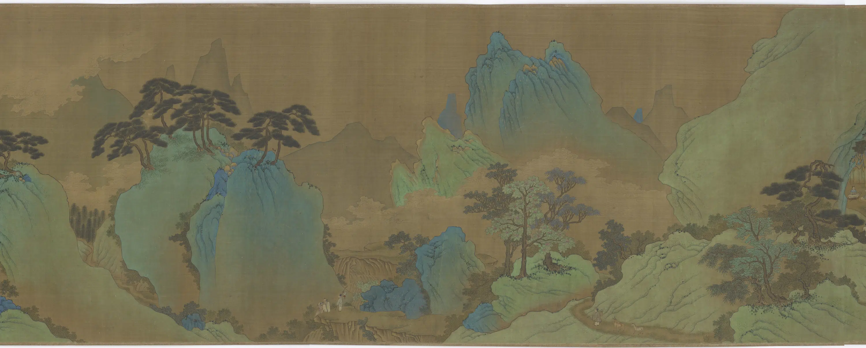 唐朝【李思训】《海上仙山图卷》 第5张 唐朝【李思训】《海上仙山图卷》 第5张