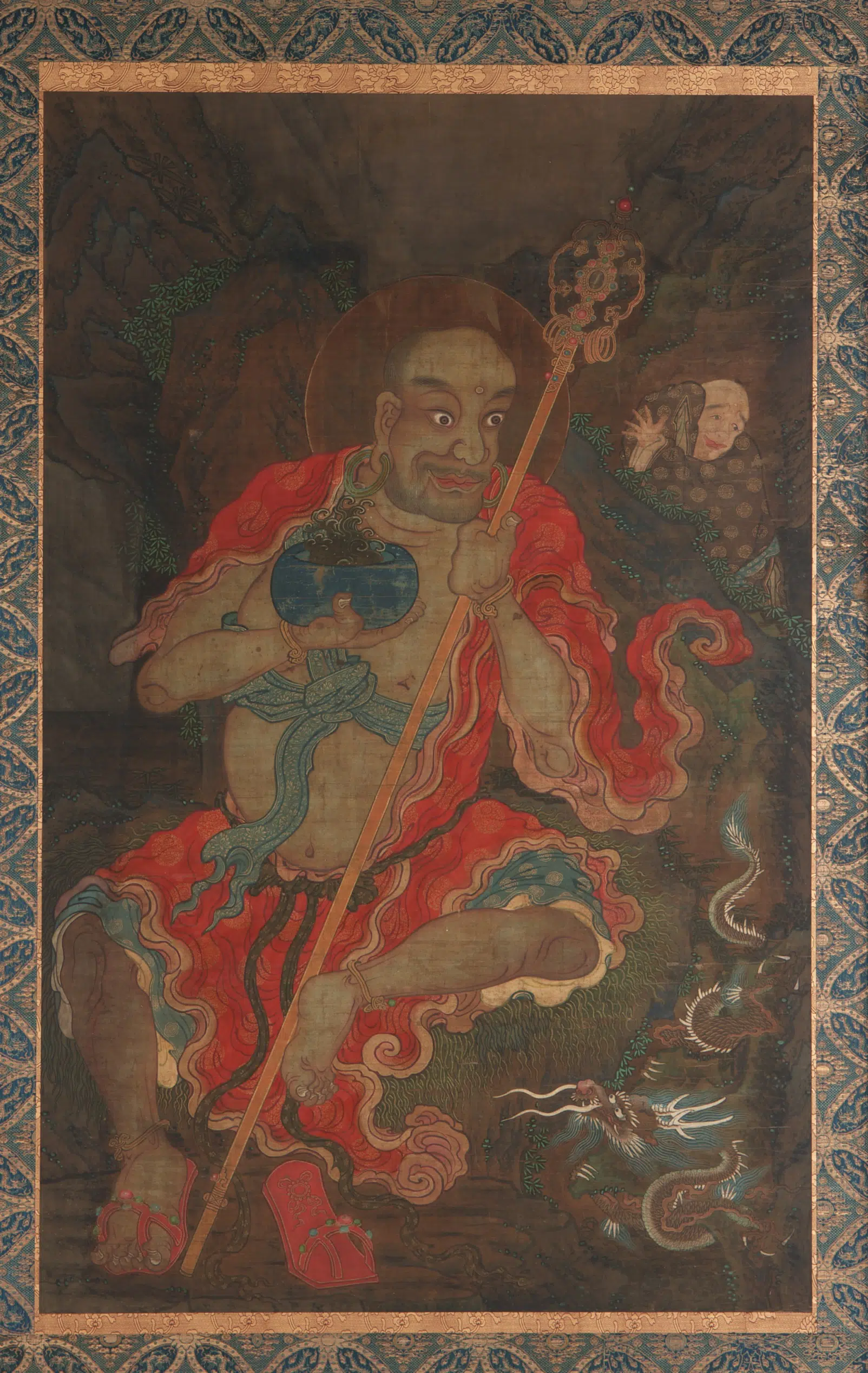 《降龙罗汉侍从图》