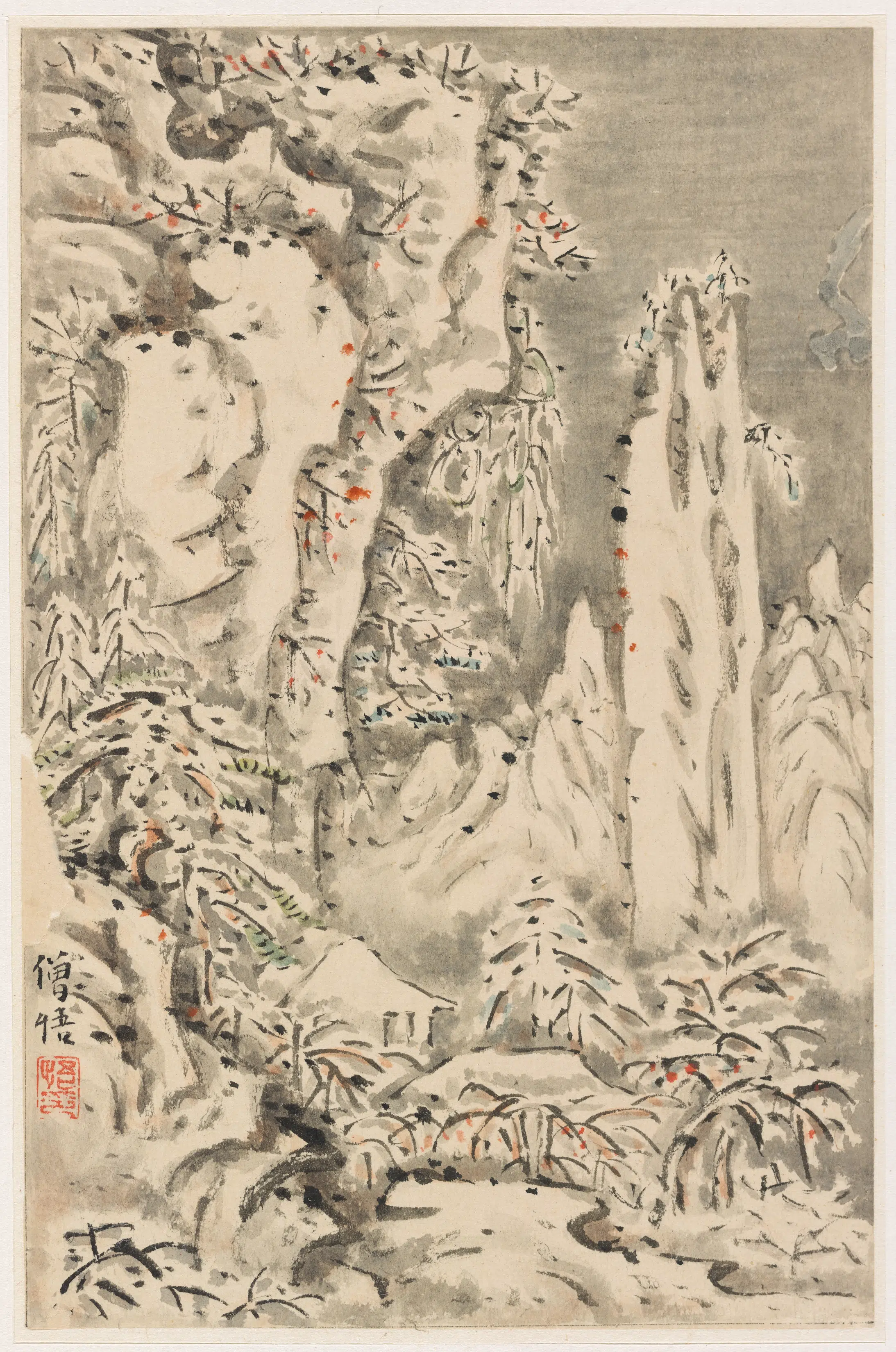清朝【雪庄】《山水图册（送给王士宏）》 第2张