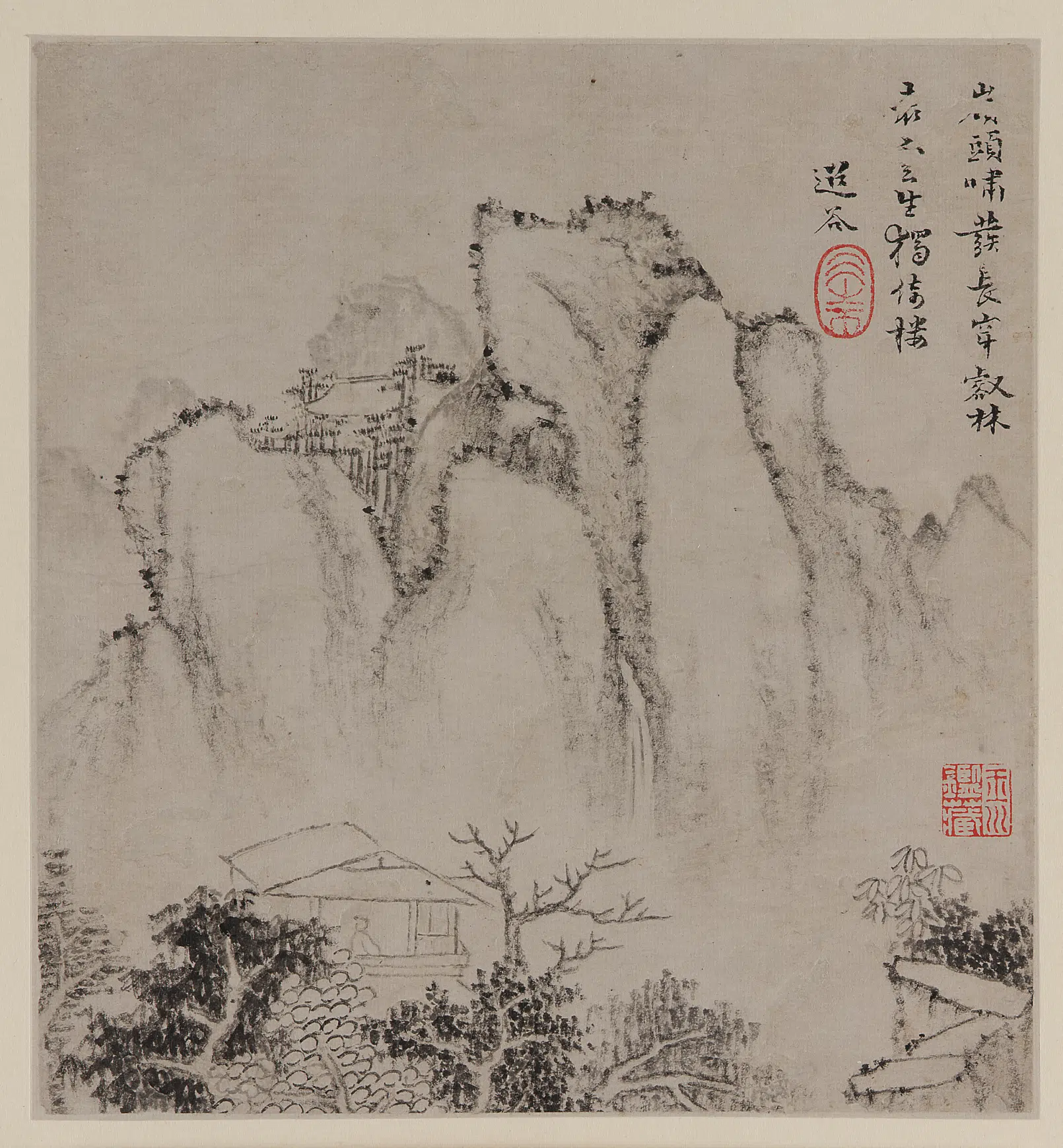 清朝【戴本孝】《山水图册》 第11张
