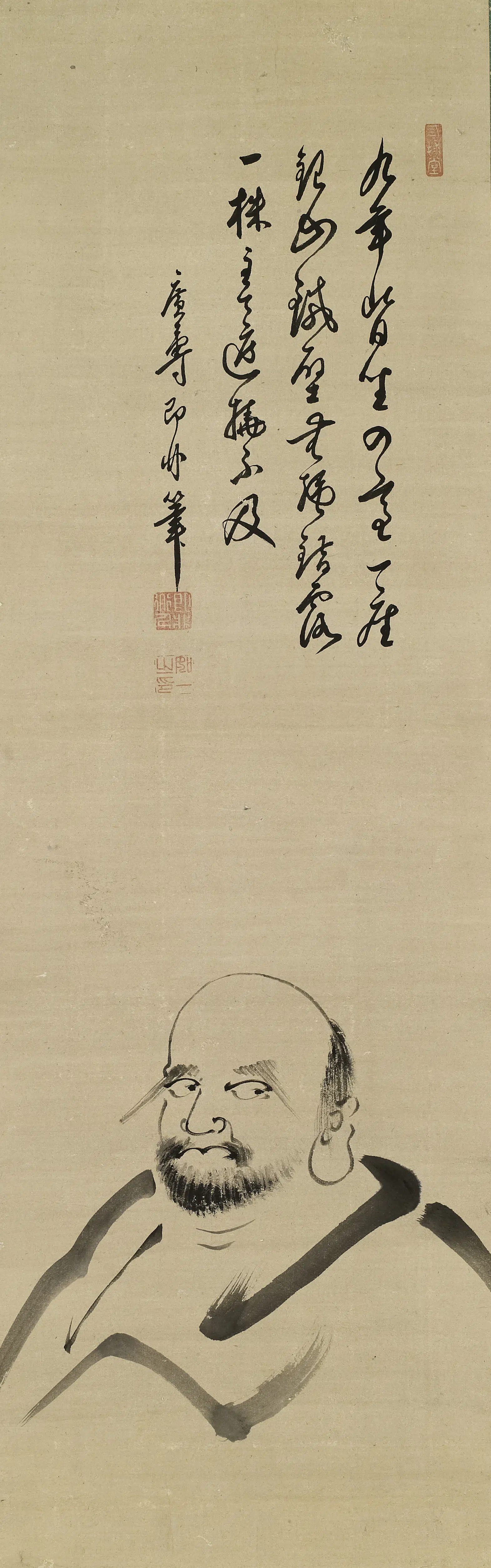 清代【释即非】《即非如一达摩像》