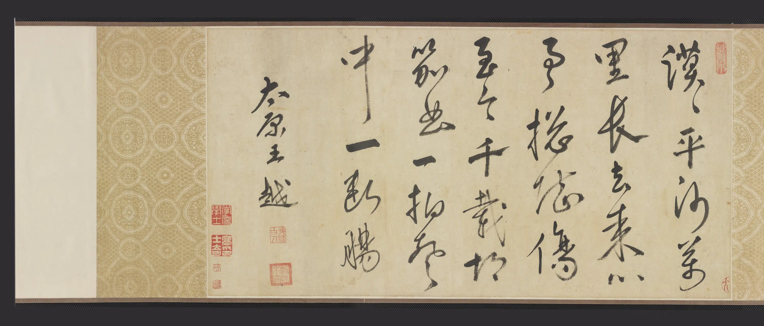 宋朝【龚开】《笳拍图卷（蔡文姬被掳图）》