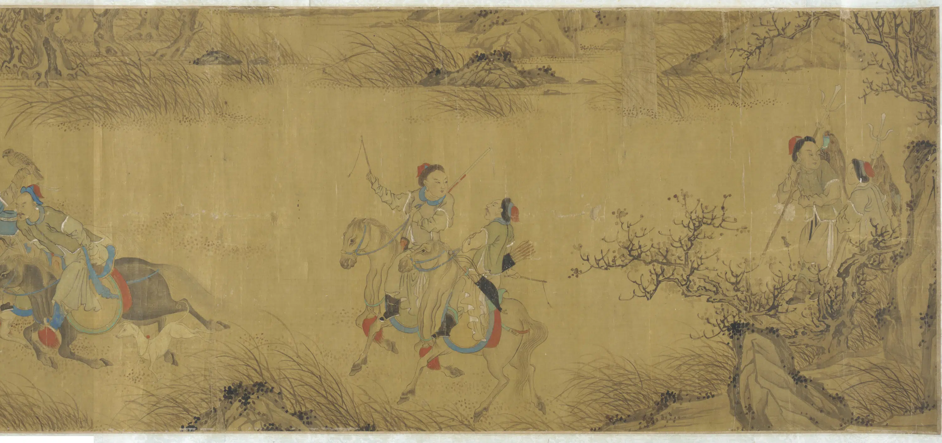 元朝【王蒙】《楚将军出猎图卷》 第3张