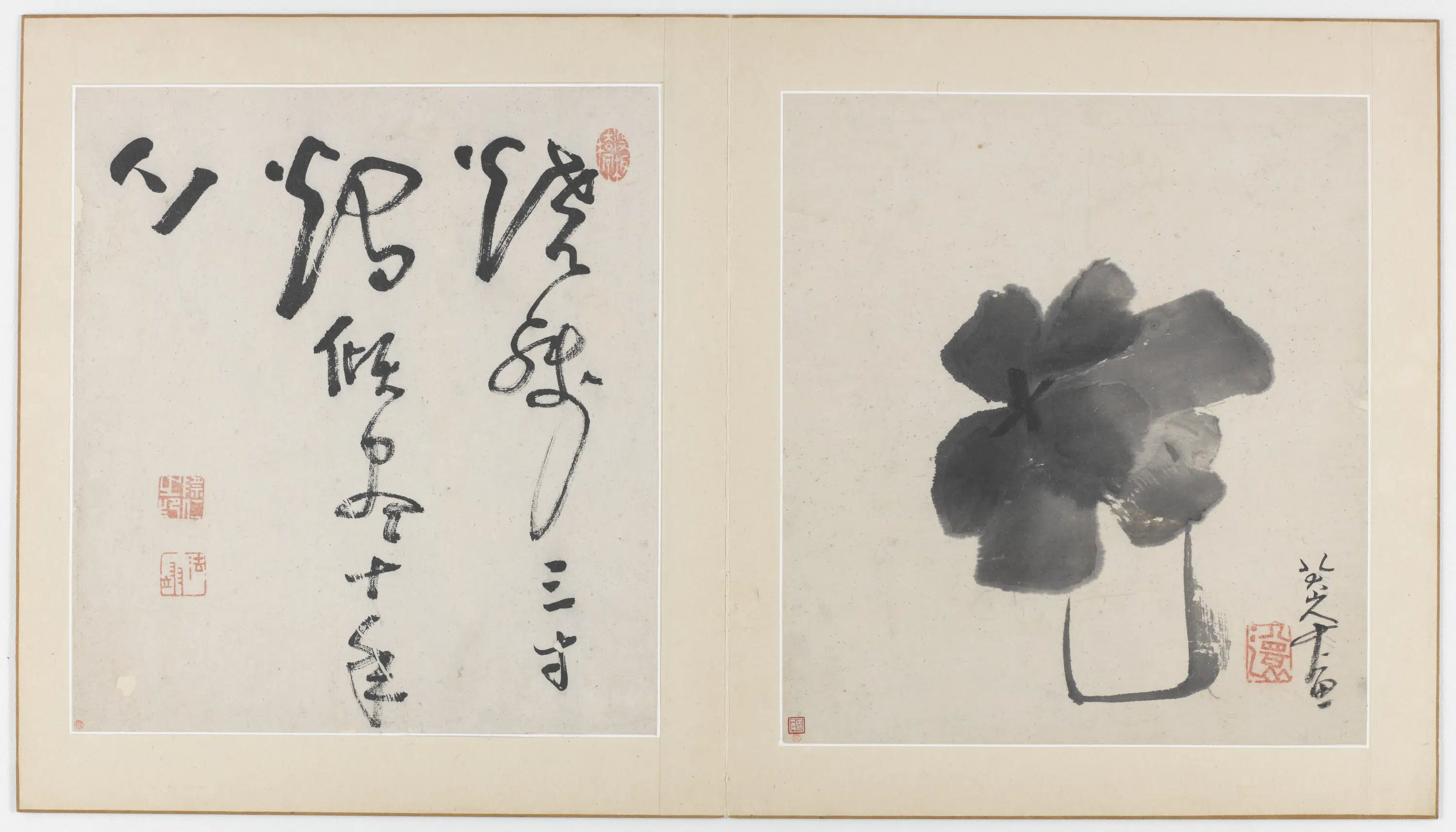 清朝【朱耷】《花鸟虫鱼图册(十一开)》 第7张