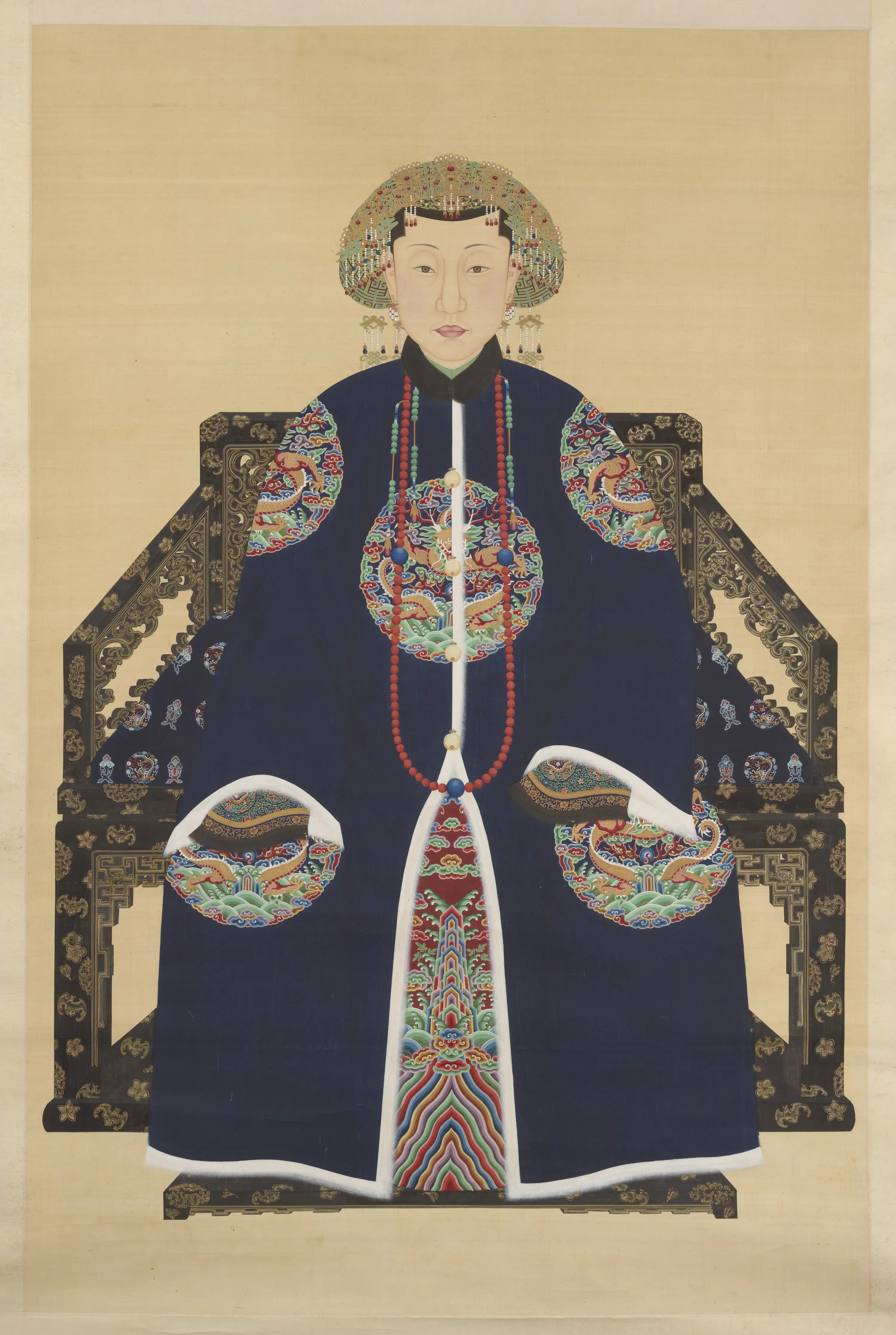 《凤冠仕女图》